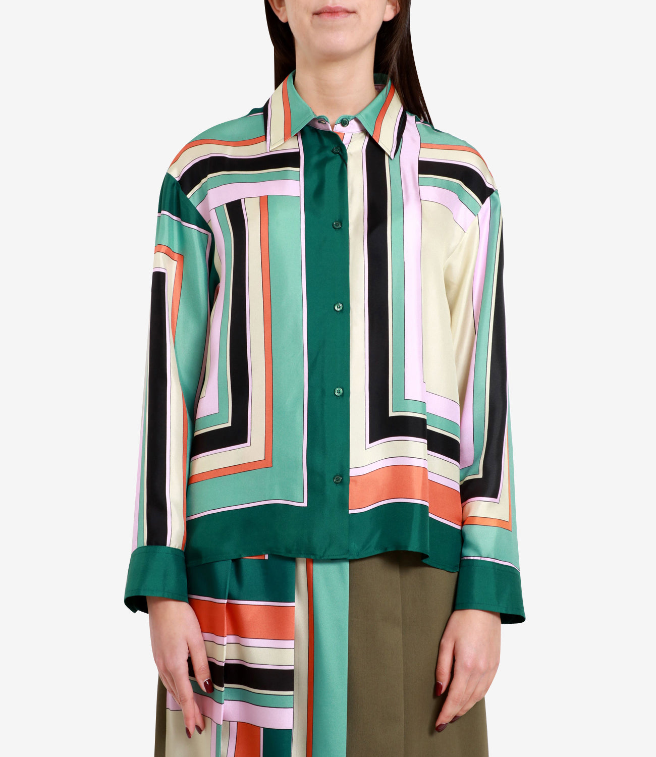 Max Mara Weekend | Formia Shirt Green and Orange