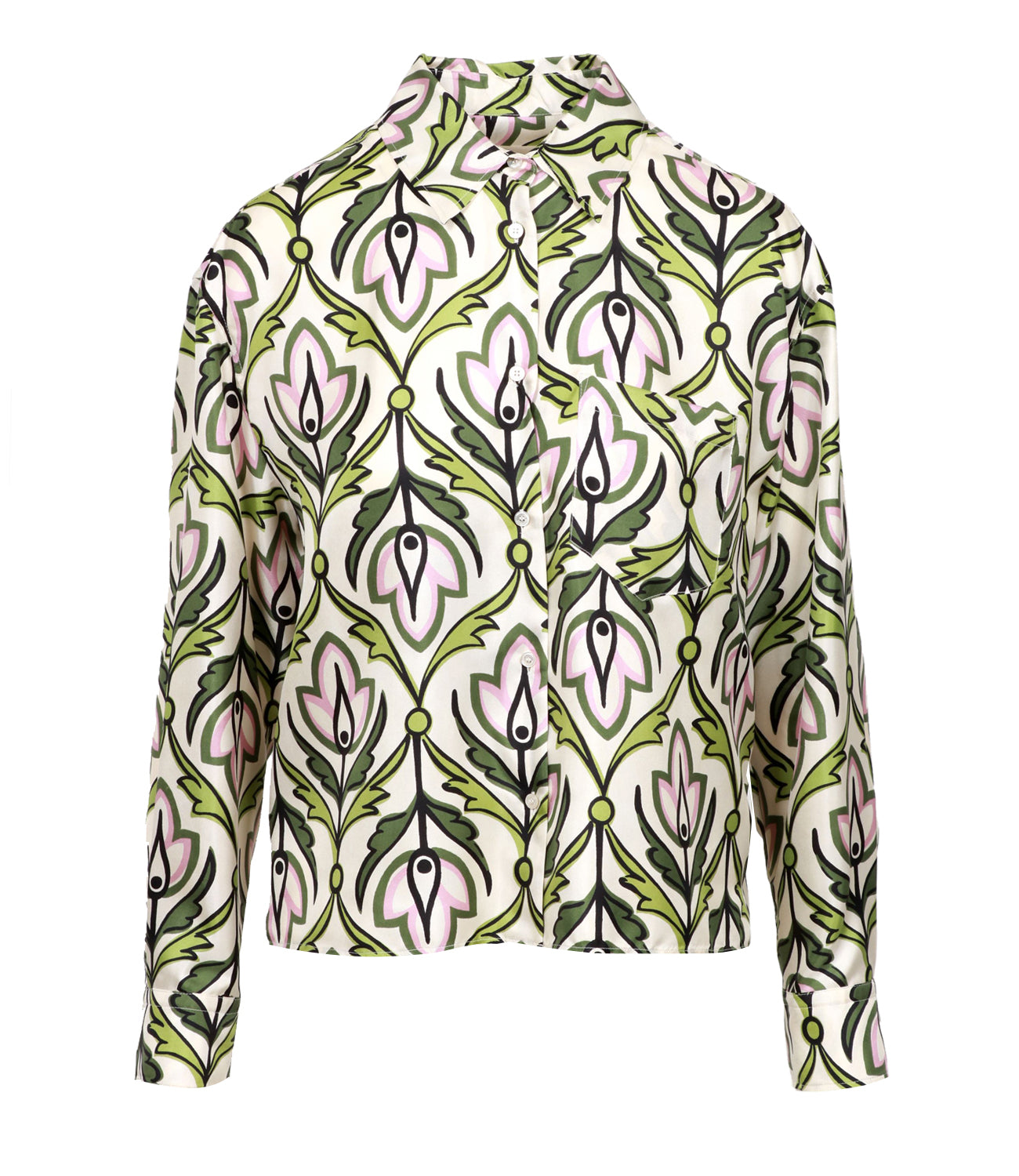 Max Mara Weekend | Enfasi Shirt Cream and Green
