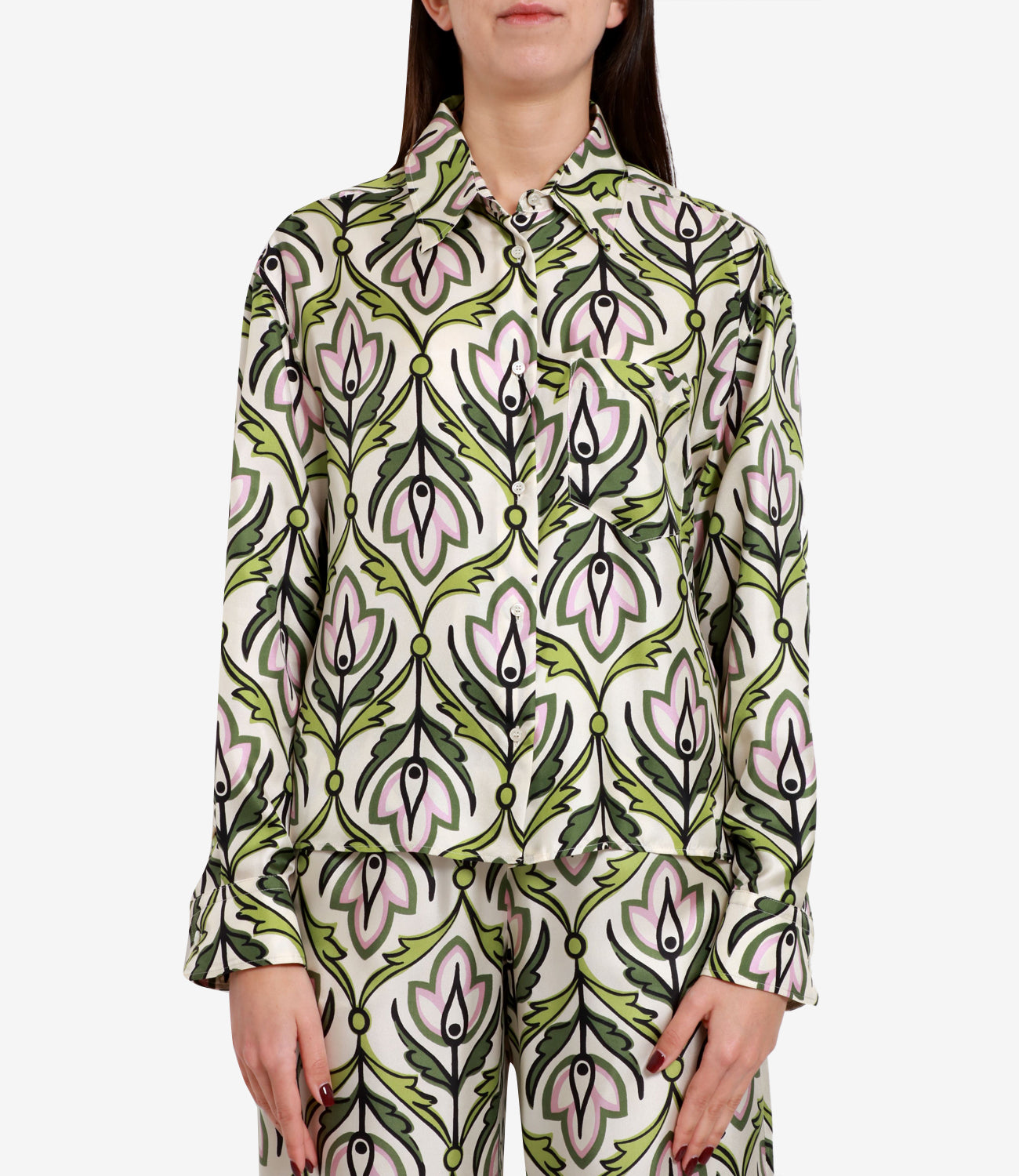 Max Mara Weekend | Enfasi Shirt Cream and Green