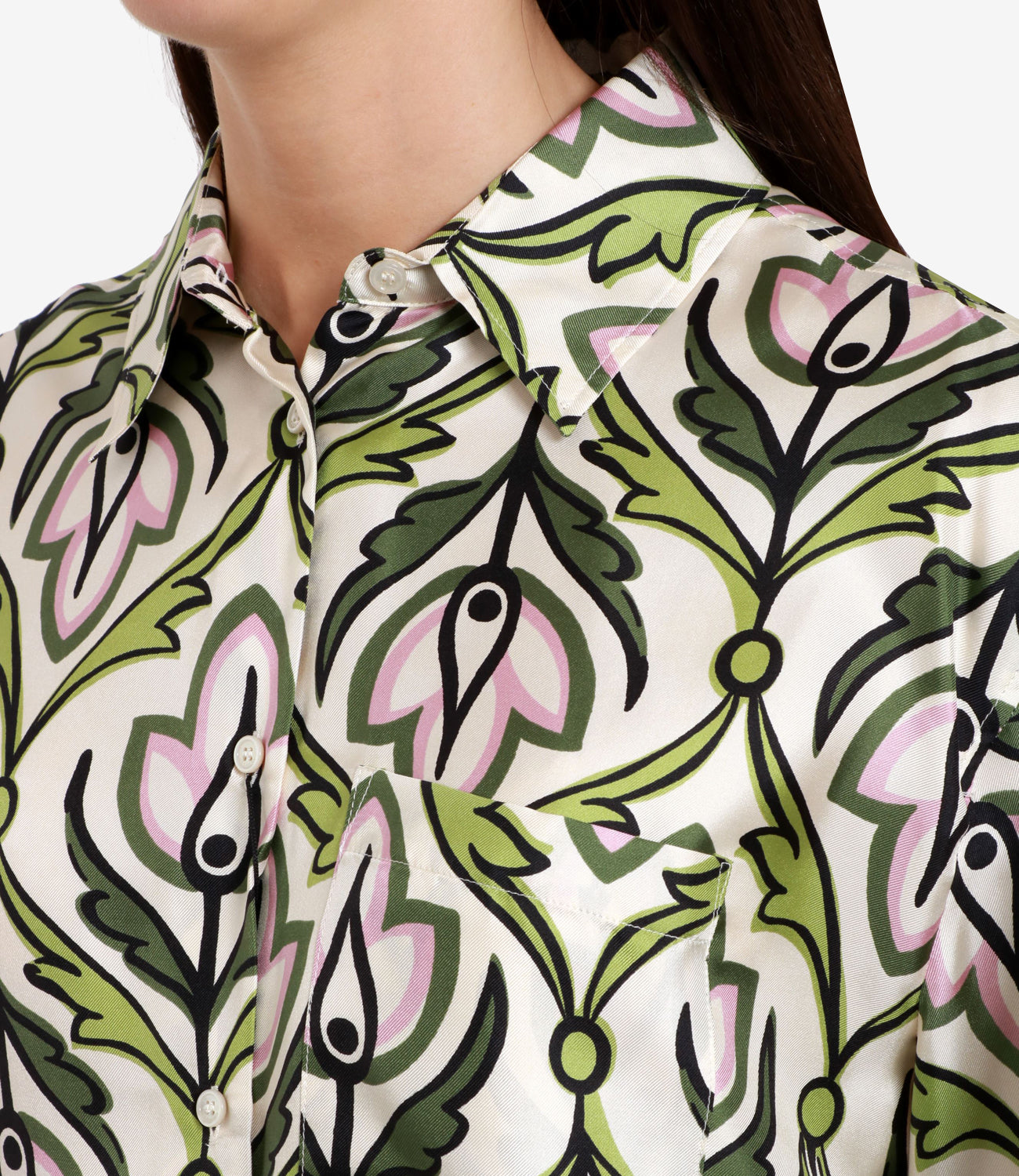 Max Mara Weekend | Enfasi Shirt Cream and Green
