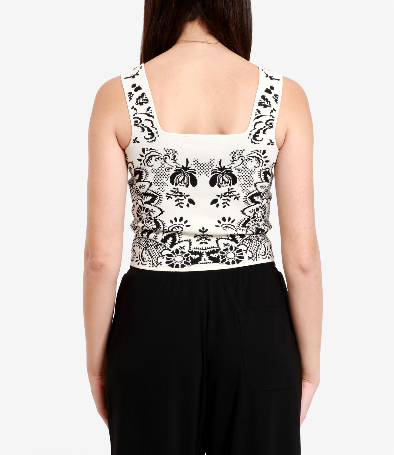 Max Mara Weekend | Black and White Pilade Top