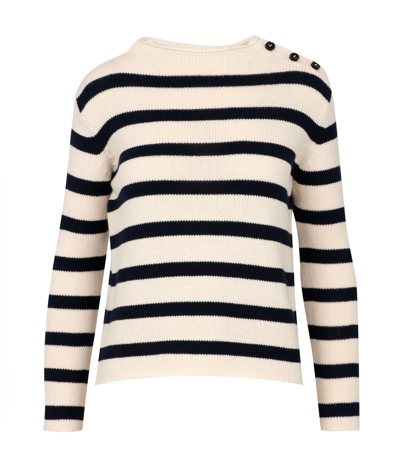 Max Mara Weekend | Vibo Blue and Cream Sweater