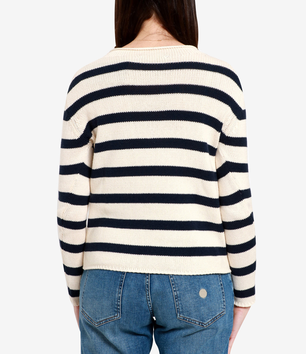 Max Mara Weekend | Vibo Blue and Cream Sweater