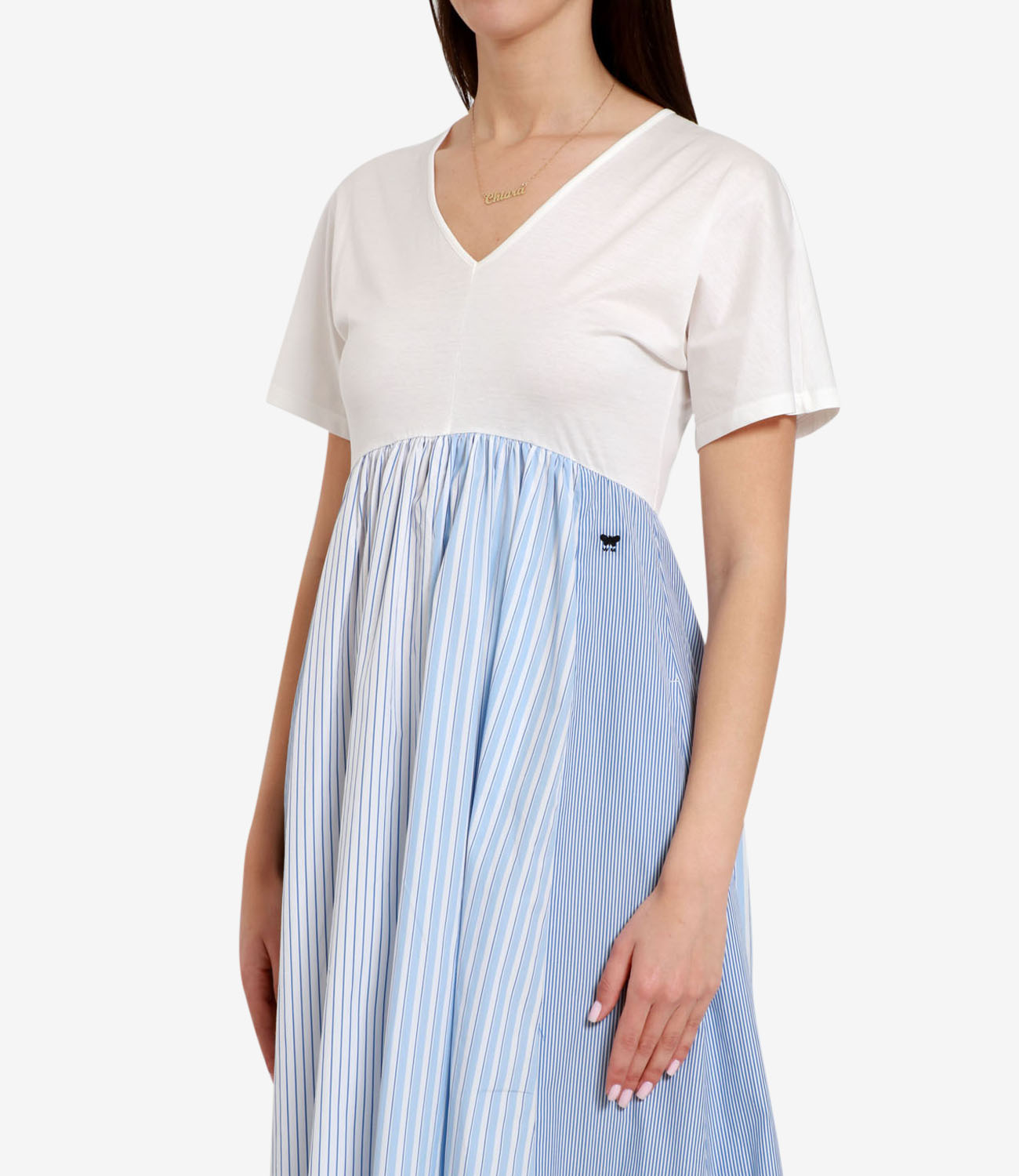 Max Mara Weekend | Abito Bronzo Bianco e Celeste