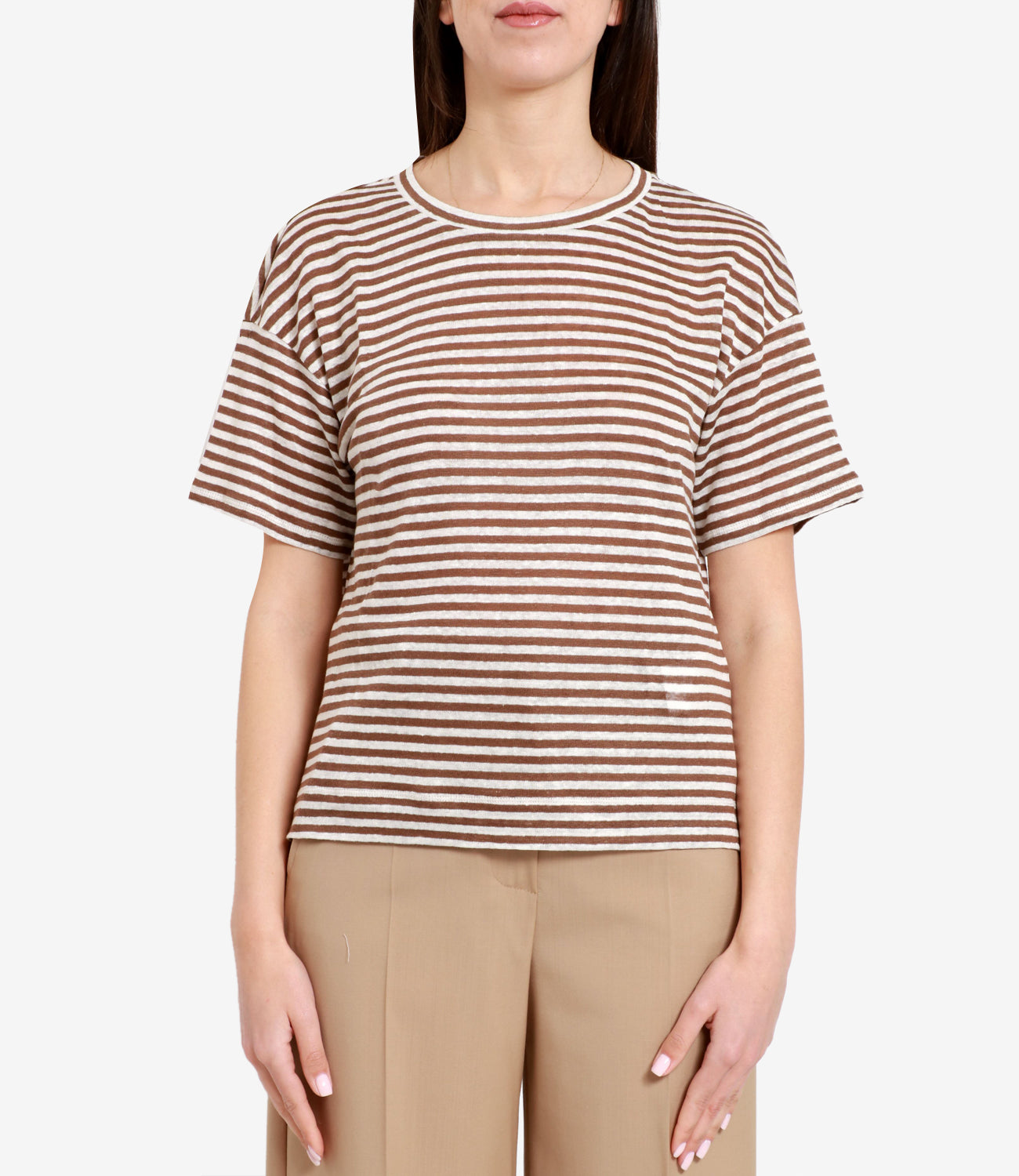 Max Mara Weekend | T-Shirt Barca Panna e Cammello
