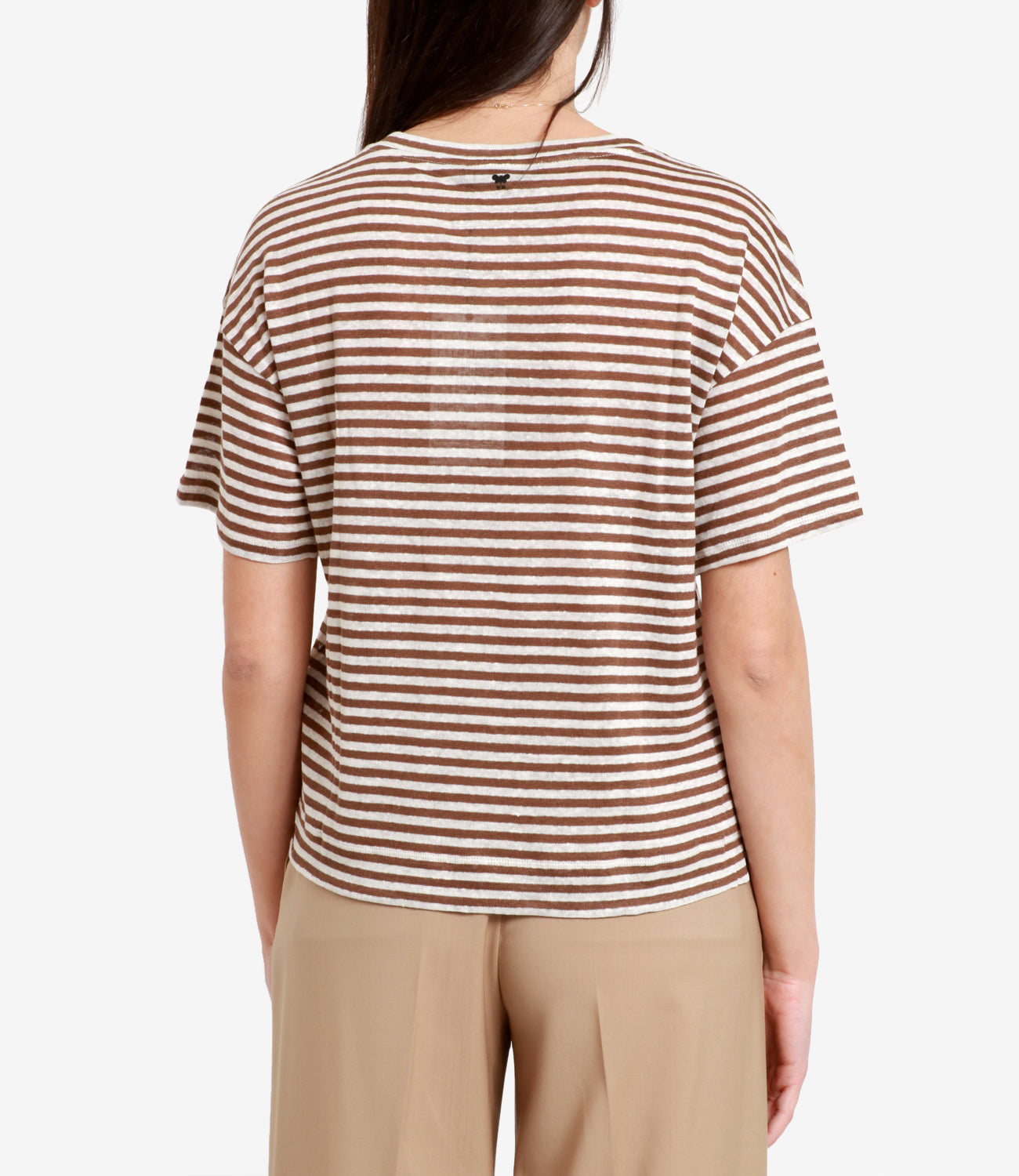 Max Mara Weekend | Cream and Camel Boat T-Shirt