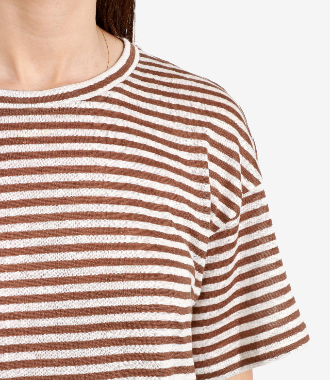 Max Mara Weekend | Cream and Camel Boat T-Shirt