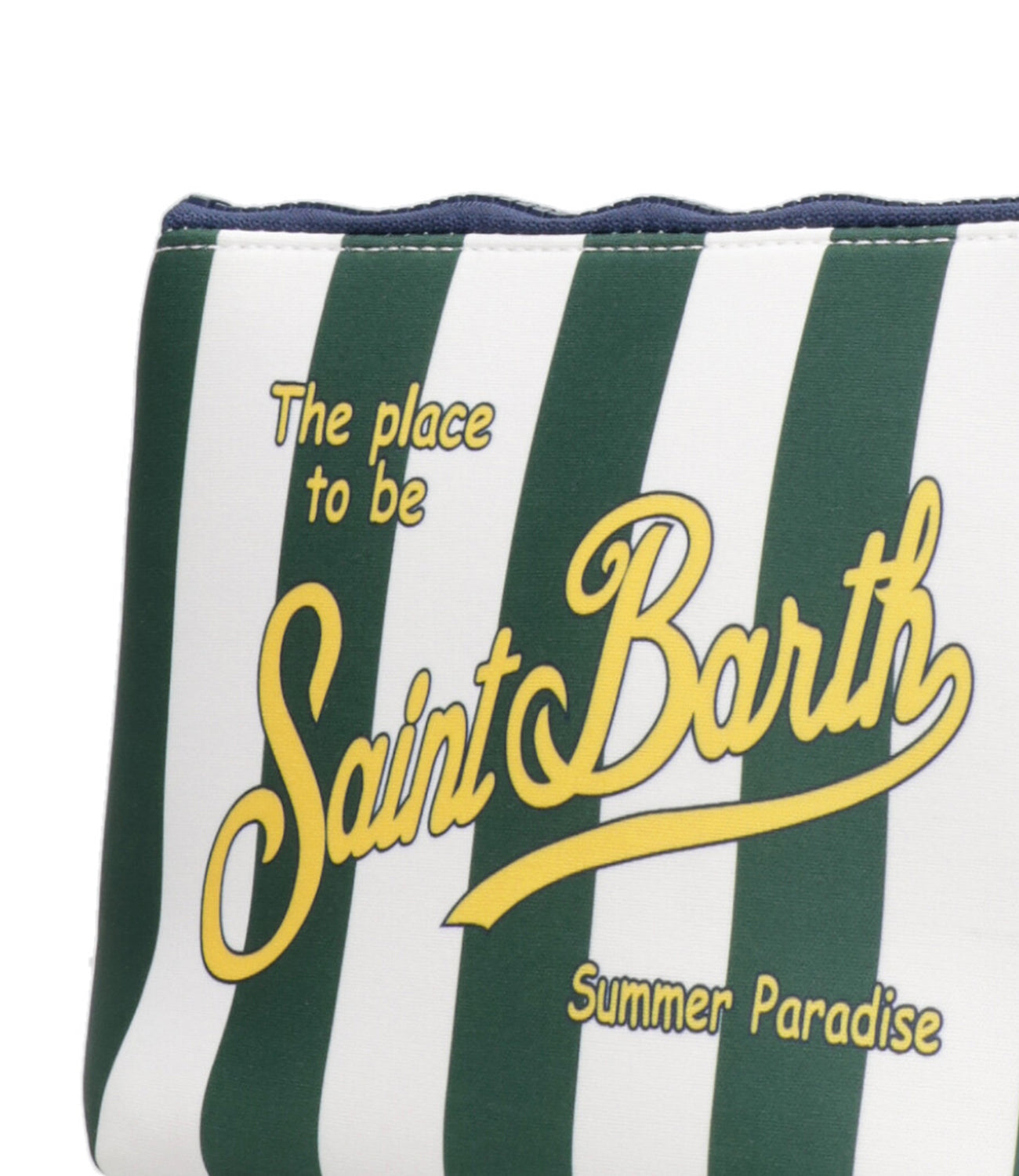 MC2 Saint Barth | Pochette Aline Bianco e Verde