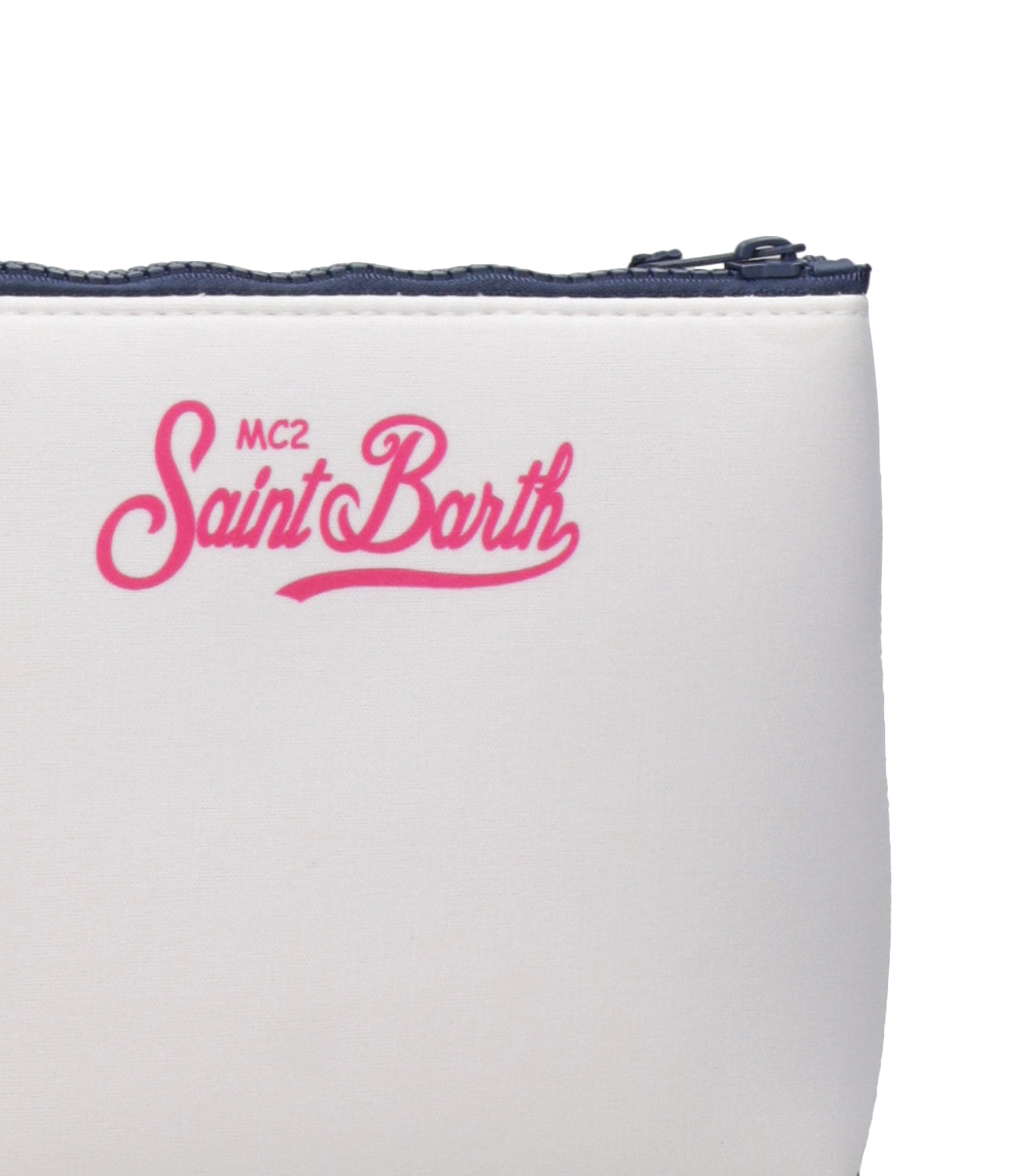 MC2 Saint Barth | Pochette Aline Bianco e Fuxia