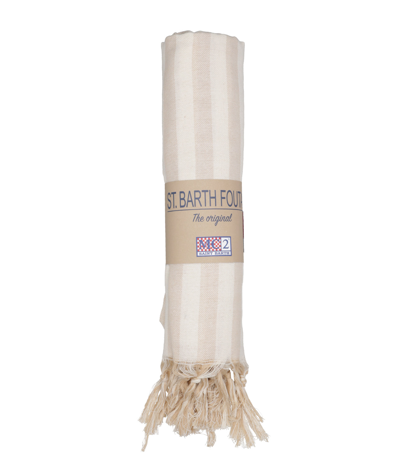 MC2 Saint Barth | Telo Foutas Light Bianco e Beige