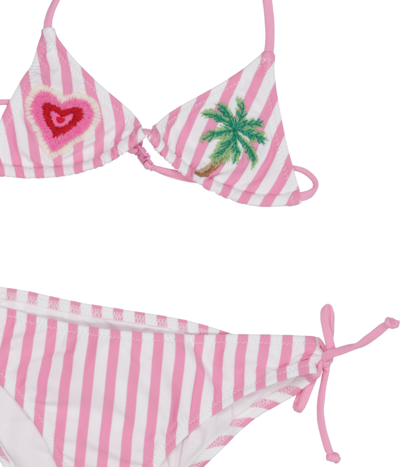 MC2 Saint Barth Kids | Costume Bikini Bianco e Rosa