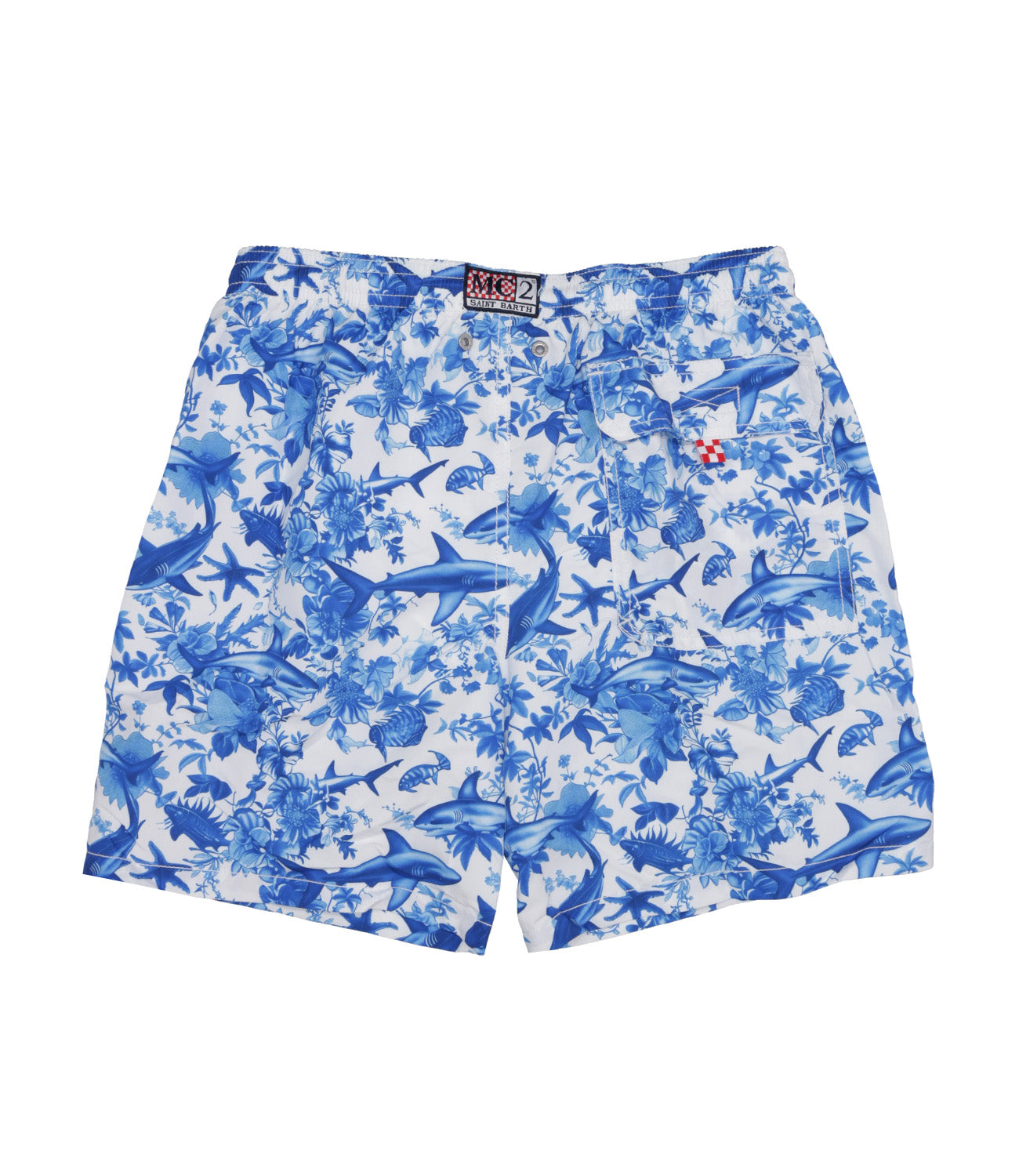 MC2 Saint Barth Kids | Costume Boxer Bianco e Blu