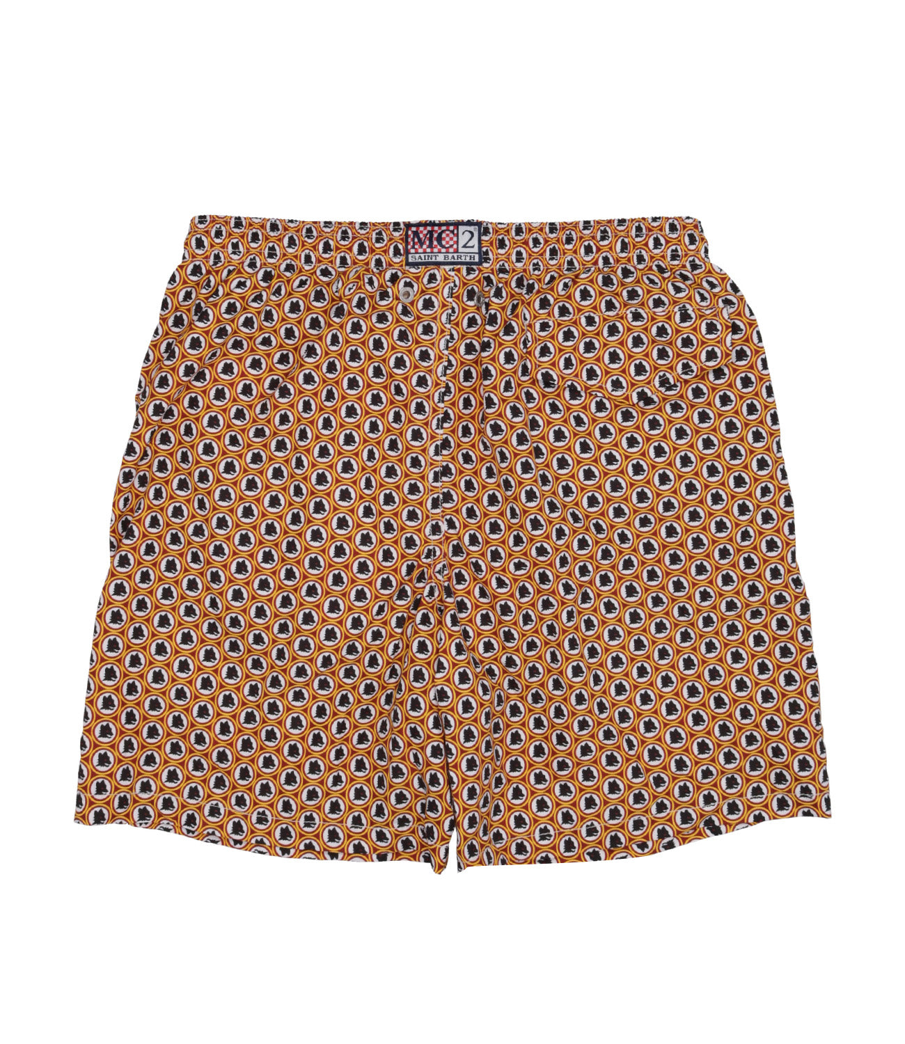 MC2 Saint Barth Kids | Costume Boxer Arancio e Nero