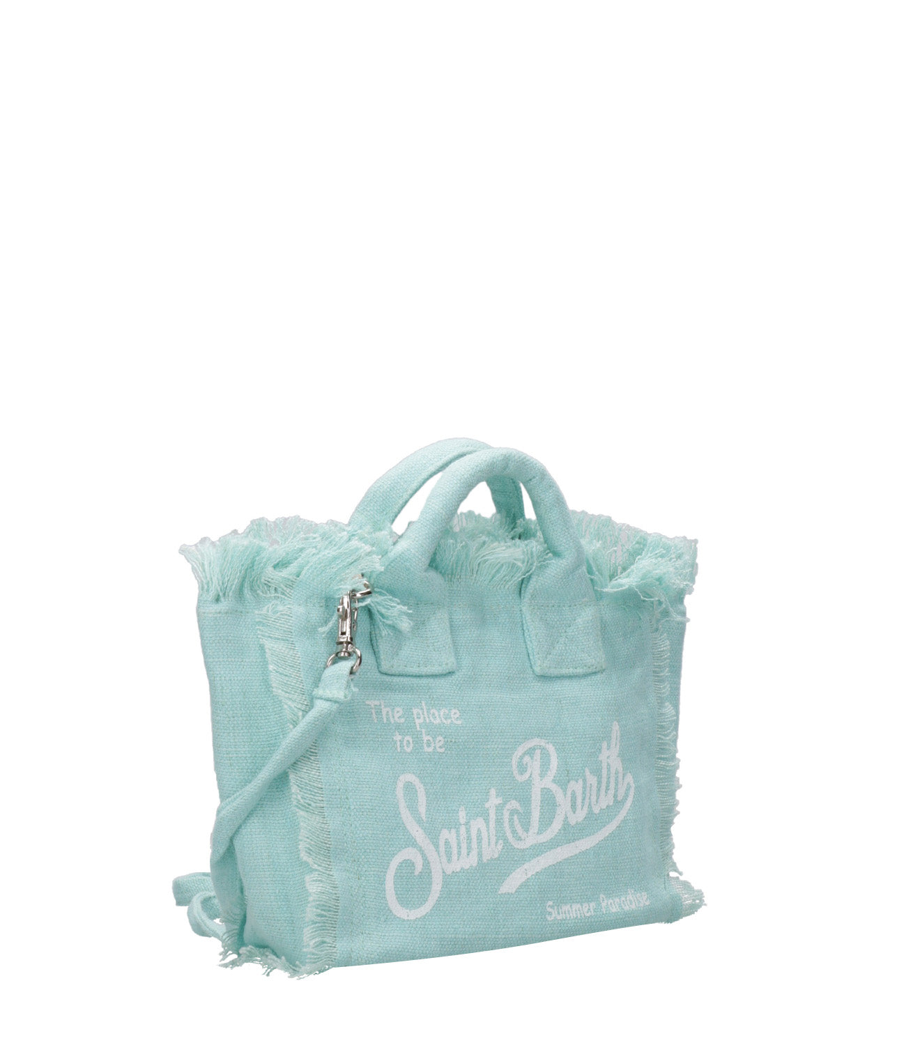 MC2 Saint Barth | Borsa a Mano Vanity Mini Linen Verde acqua