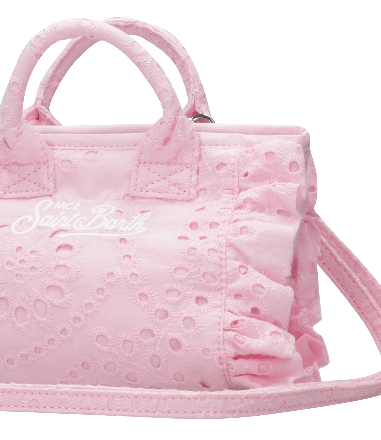 MC2 Saint Barth | Borsa a Mano Vanity Mini Volant Rosa