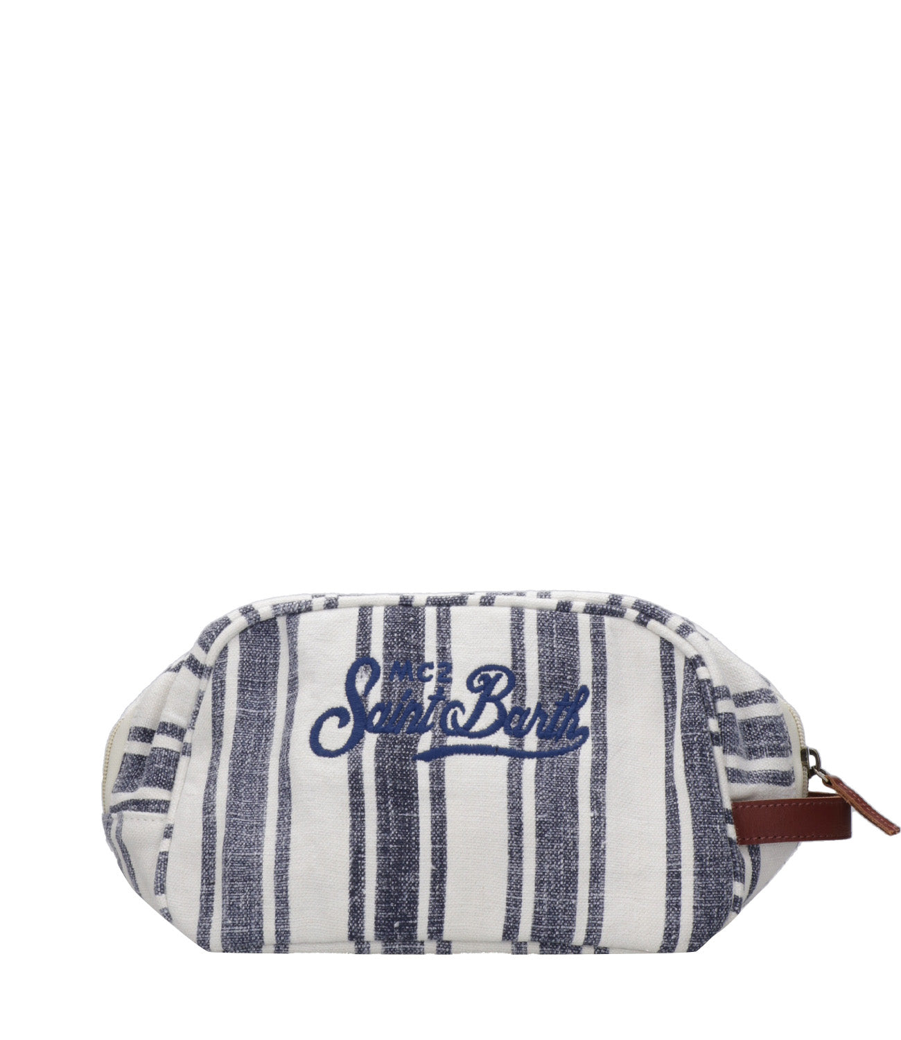 MC2 Saint Barth | Beauty case Westwood Linen Bianco e Blu denim