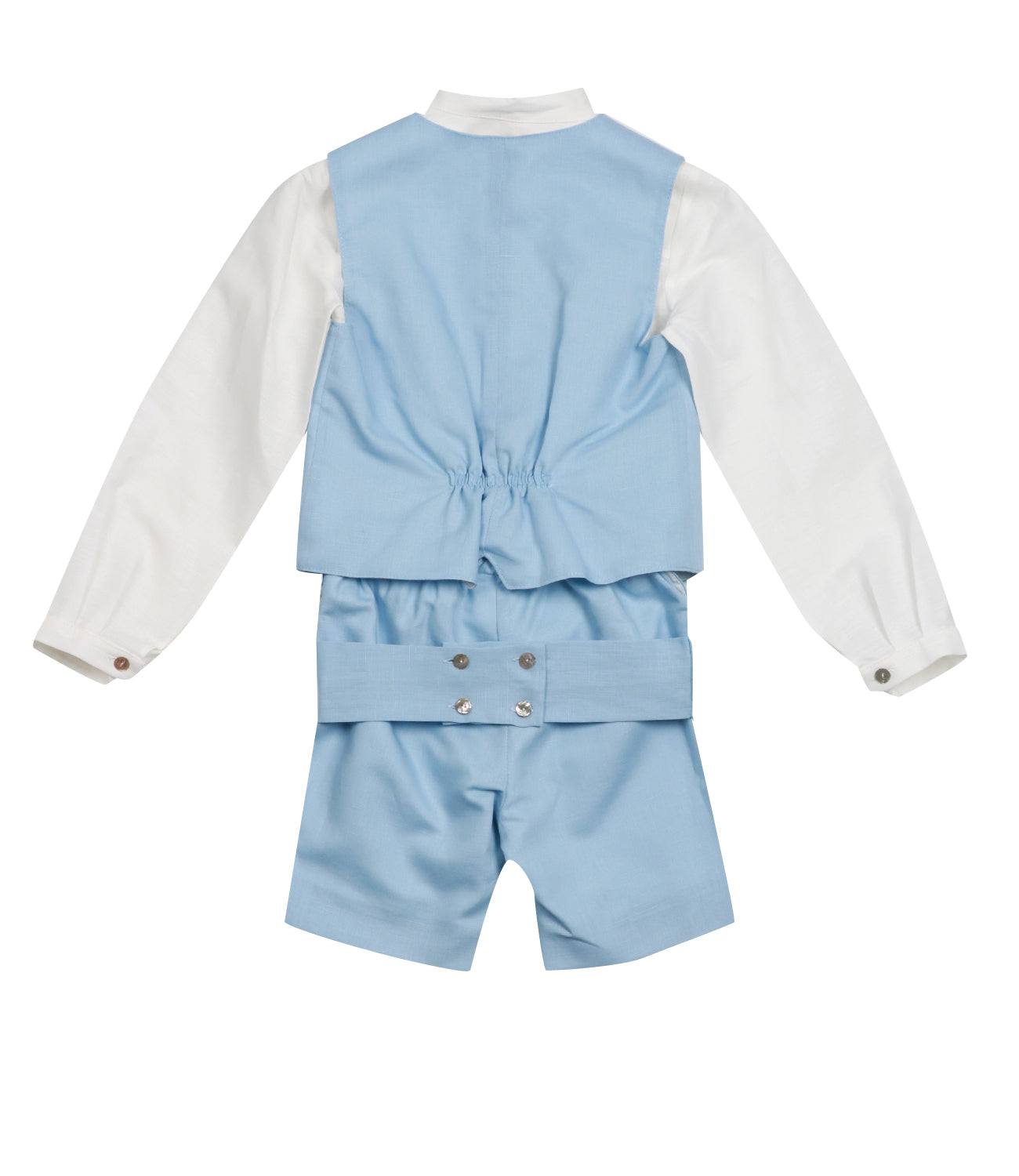 Mimilù | Heavenly and White Shirt and Bermuda Shorts Vest Set