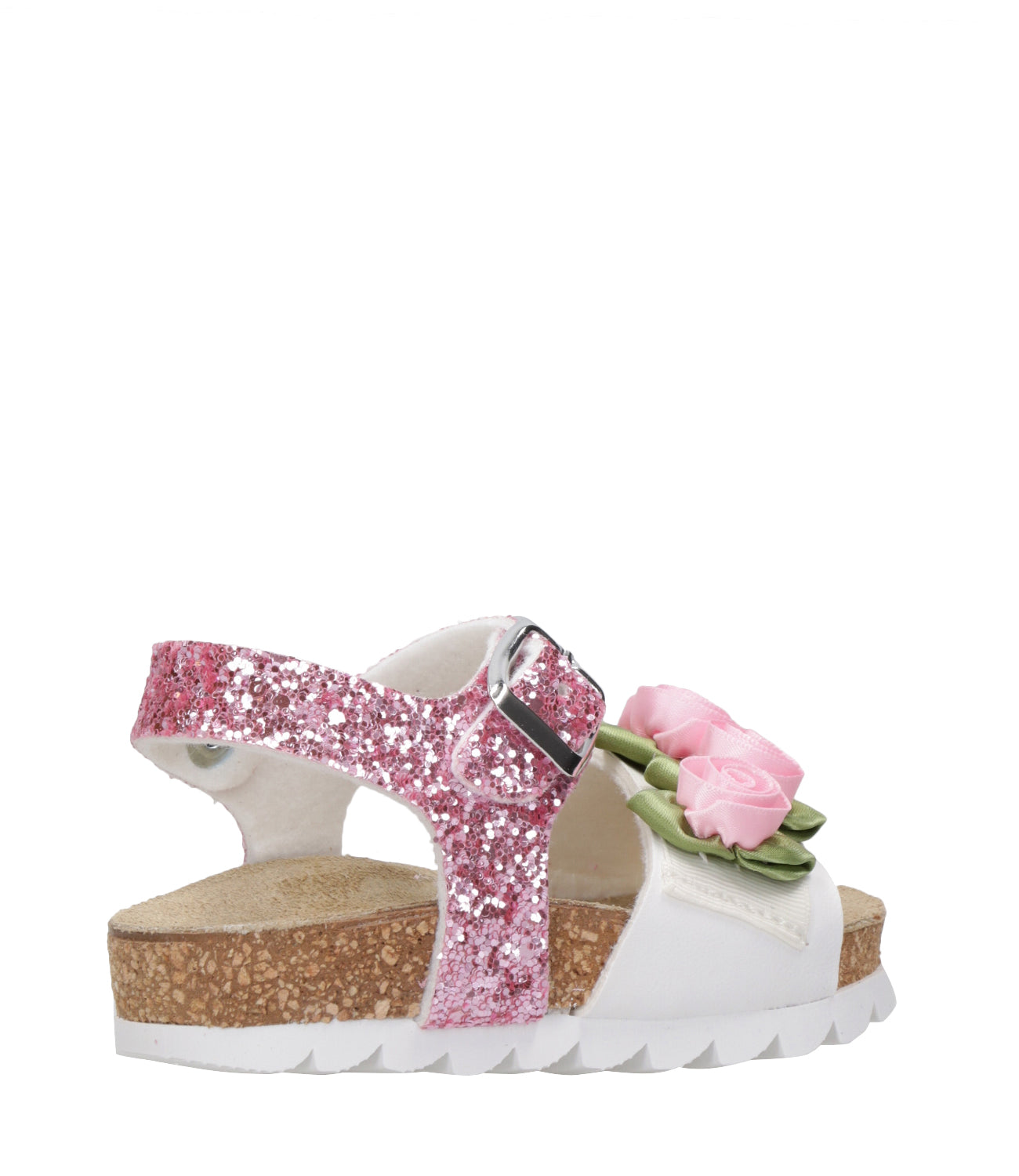 Monnalisa | White and Pink Sandal