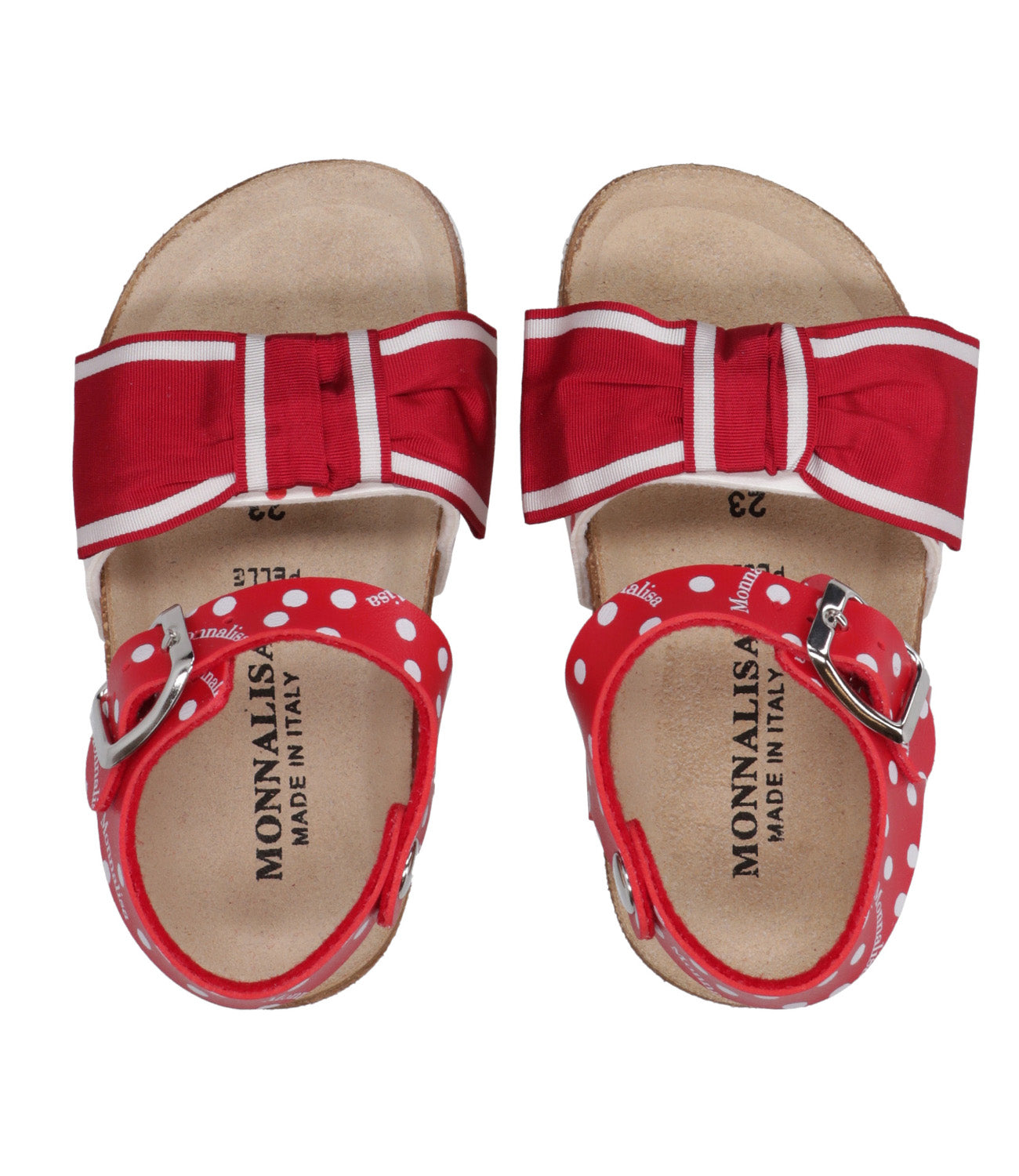 Monnalisa | Sandalo Rosso e Bianco