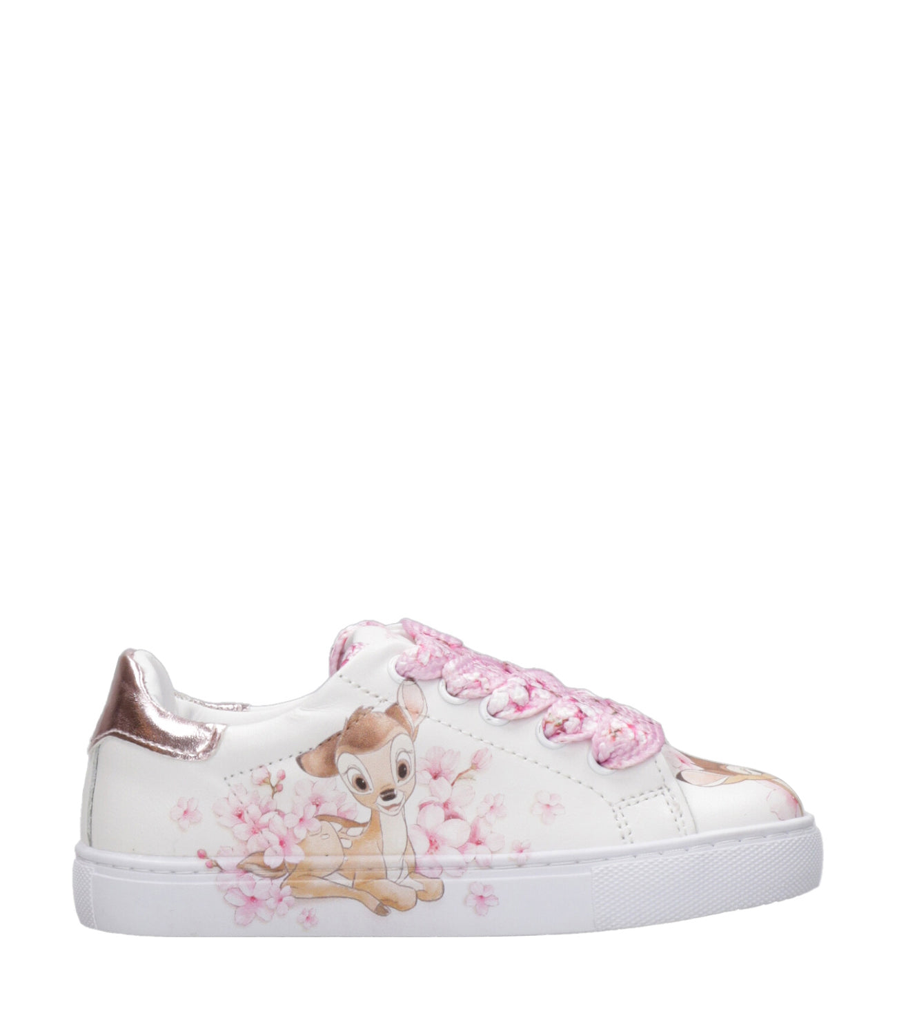 Monnalisa | White and Pink Sneakers