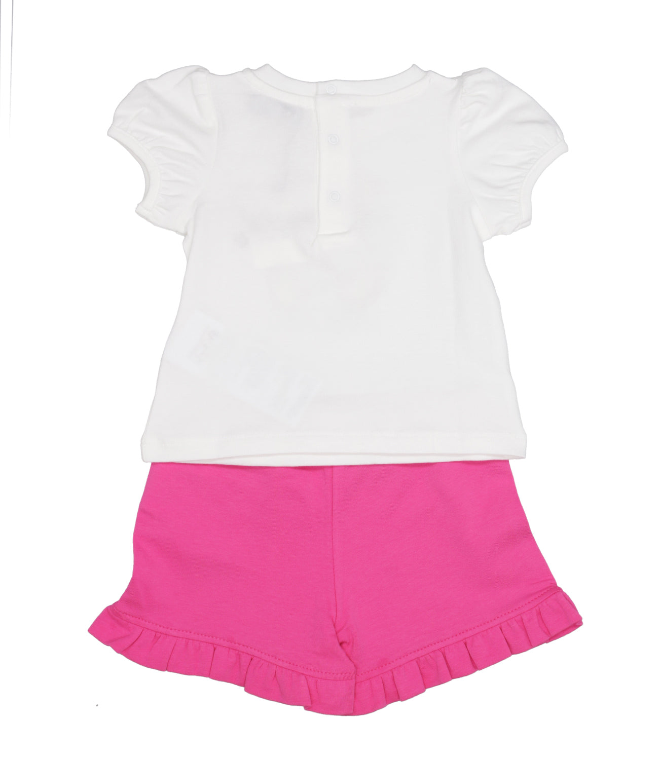 Moschino Baby | Set T-Shirt Shorts Bianco Lampone