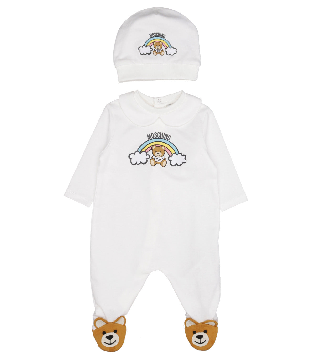 Moschino Baby | Set Tutina e Cappello Bianco