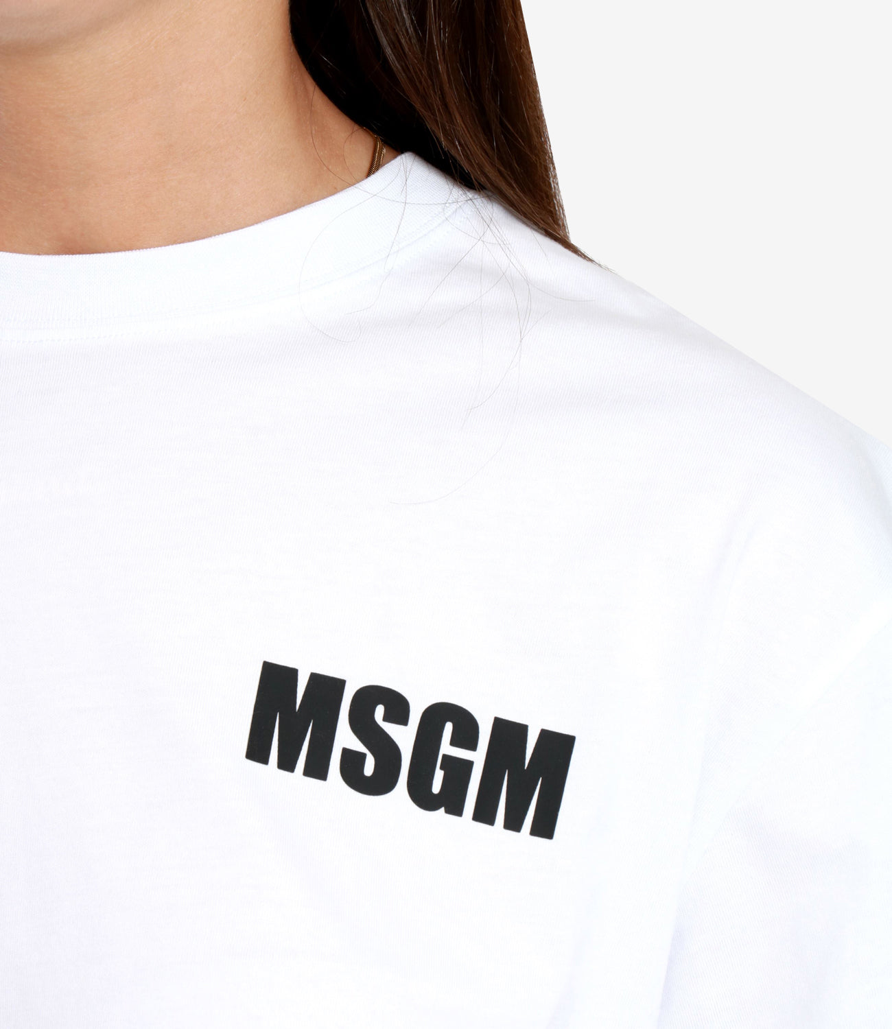 MSGM | T-Shirt Bianco Ottico