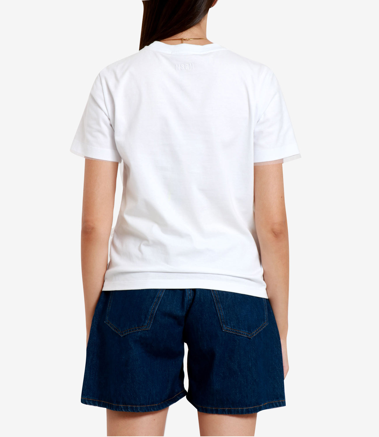 MSGM | T-Shirt Bianco Ottico