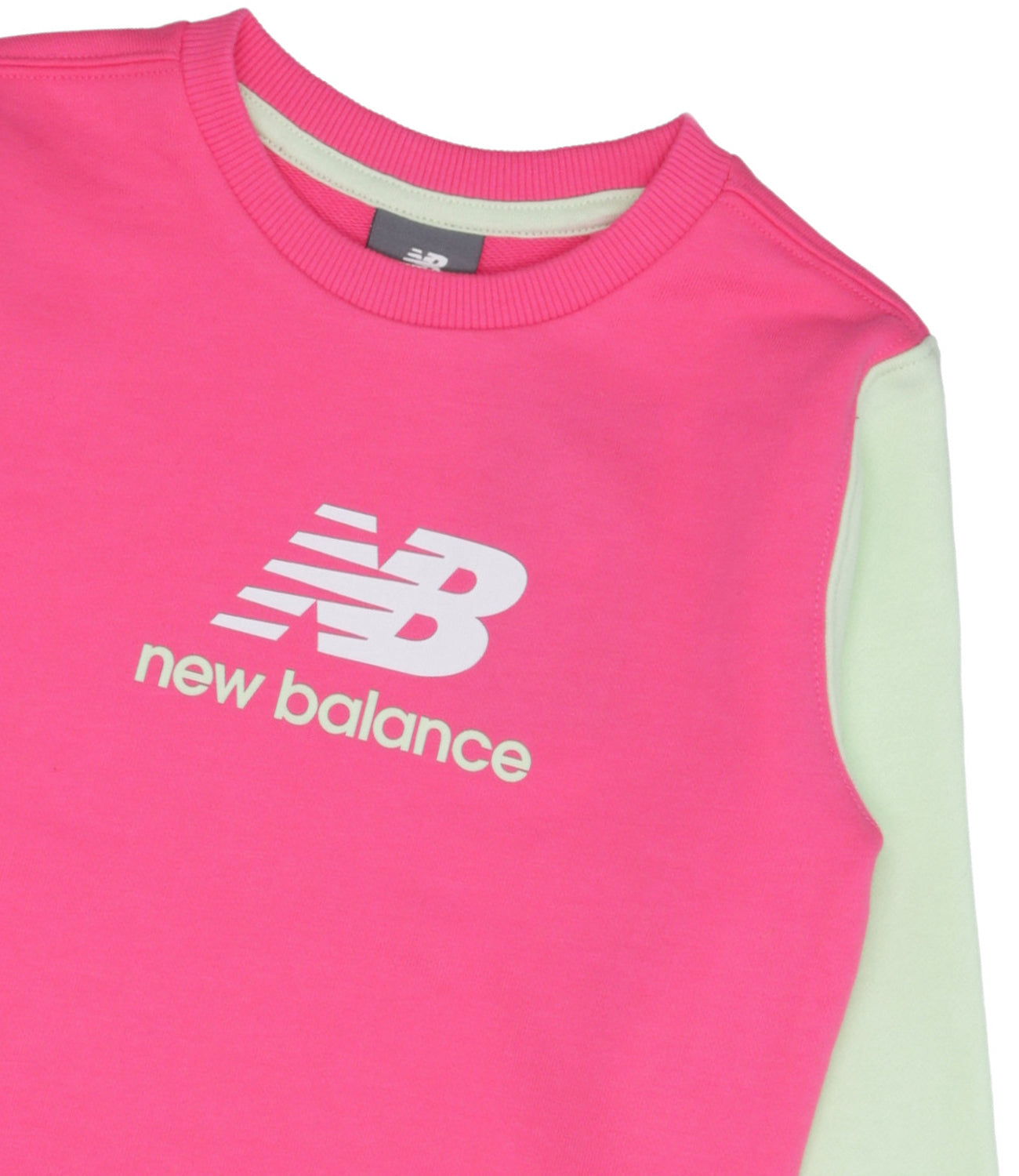 New Balance Kids | Set Felpa e Pantalone Fuxia e Verde