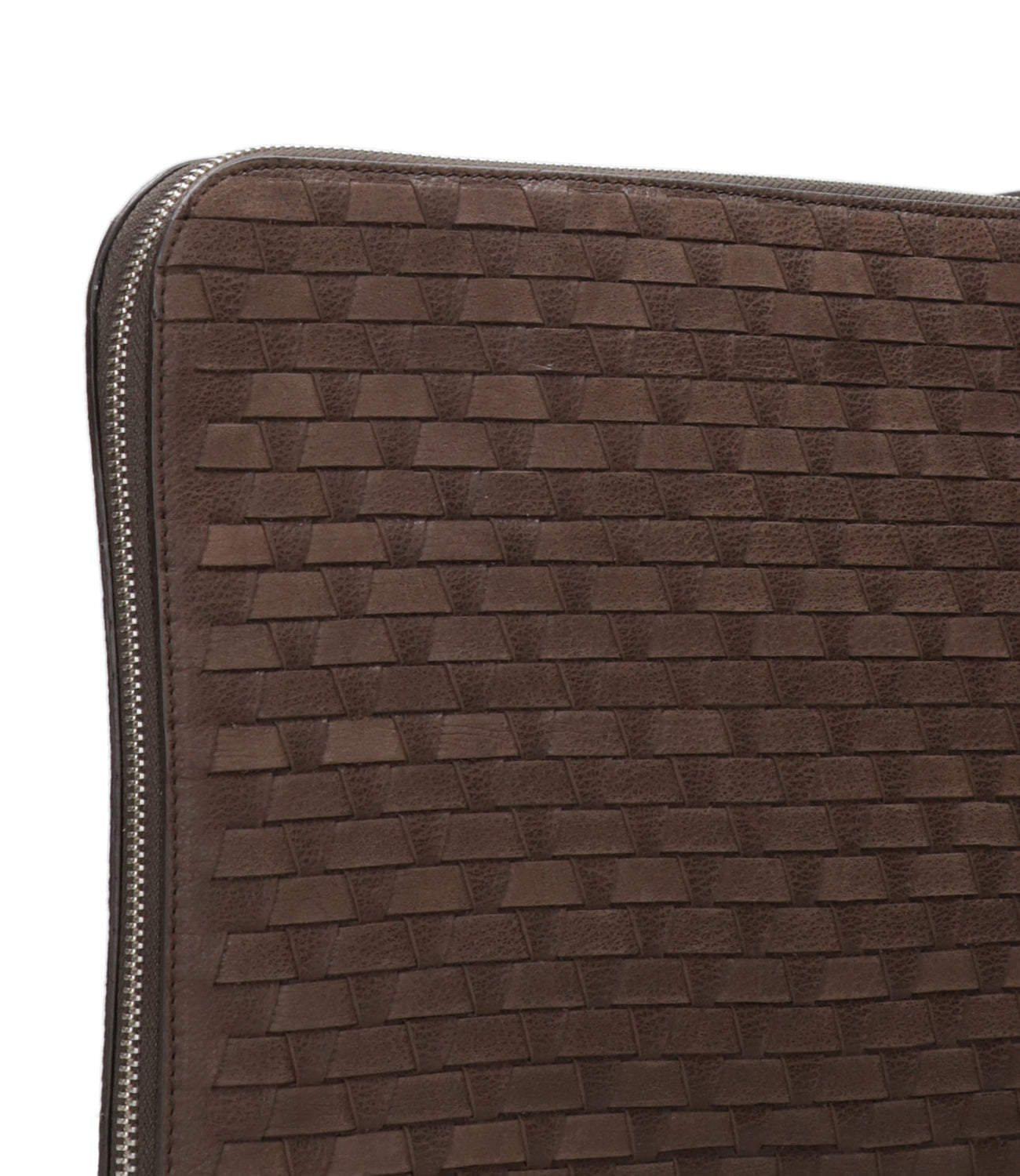 Orciani | Pochette Slim Chevrette Woven Moro