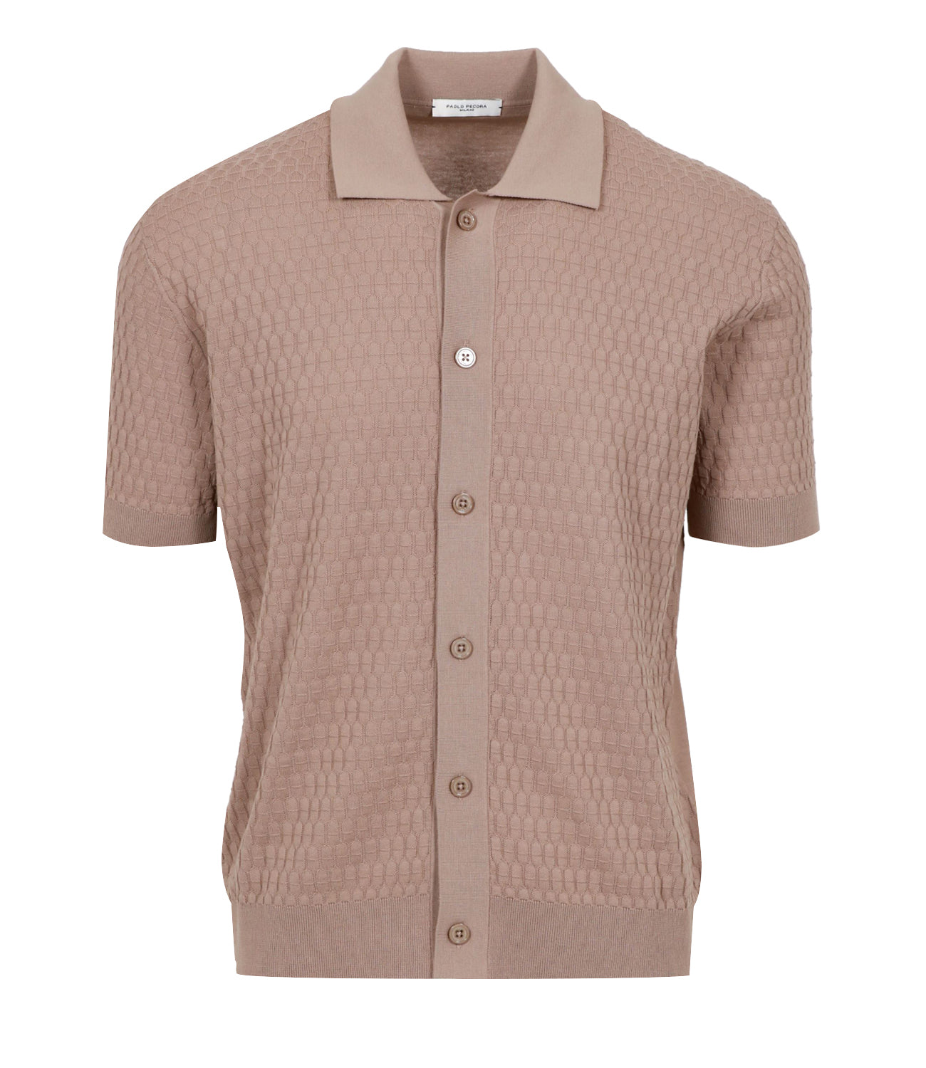 Paolo Pecora | Camicia in maglia Biscotto