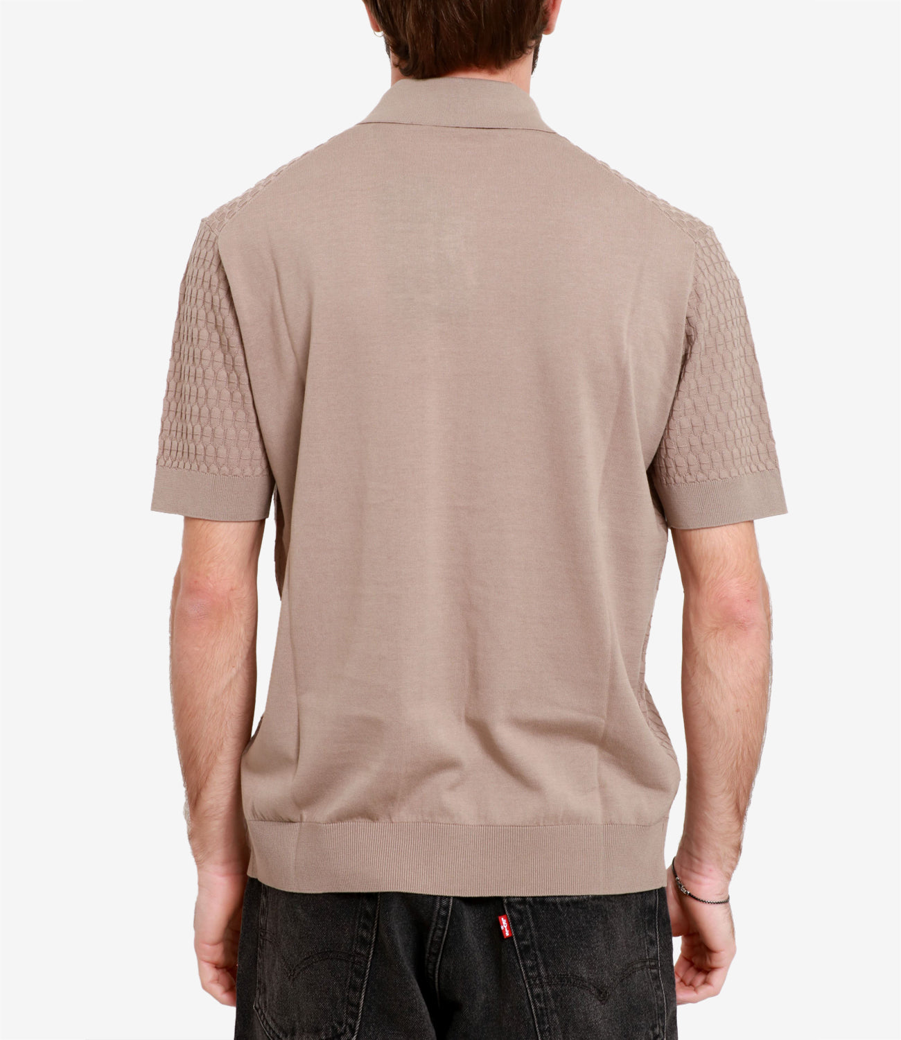 Paolo Pecora | Camicia in maglia Biscotto