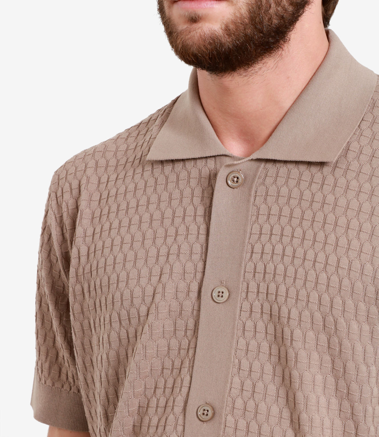 Paolo Pecora | Camicia in maglia Biscotto