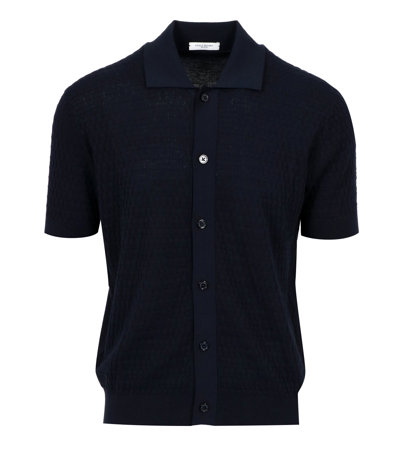 Paolo Pecora | Camicia in maglia Blu navy