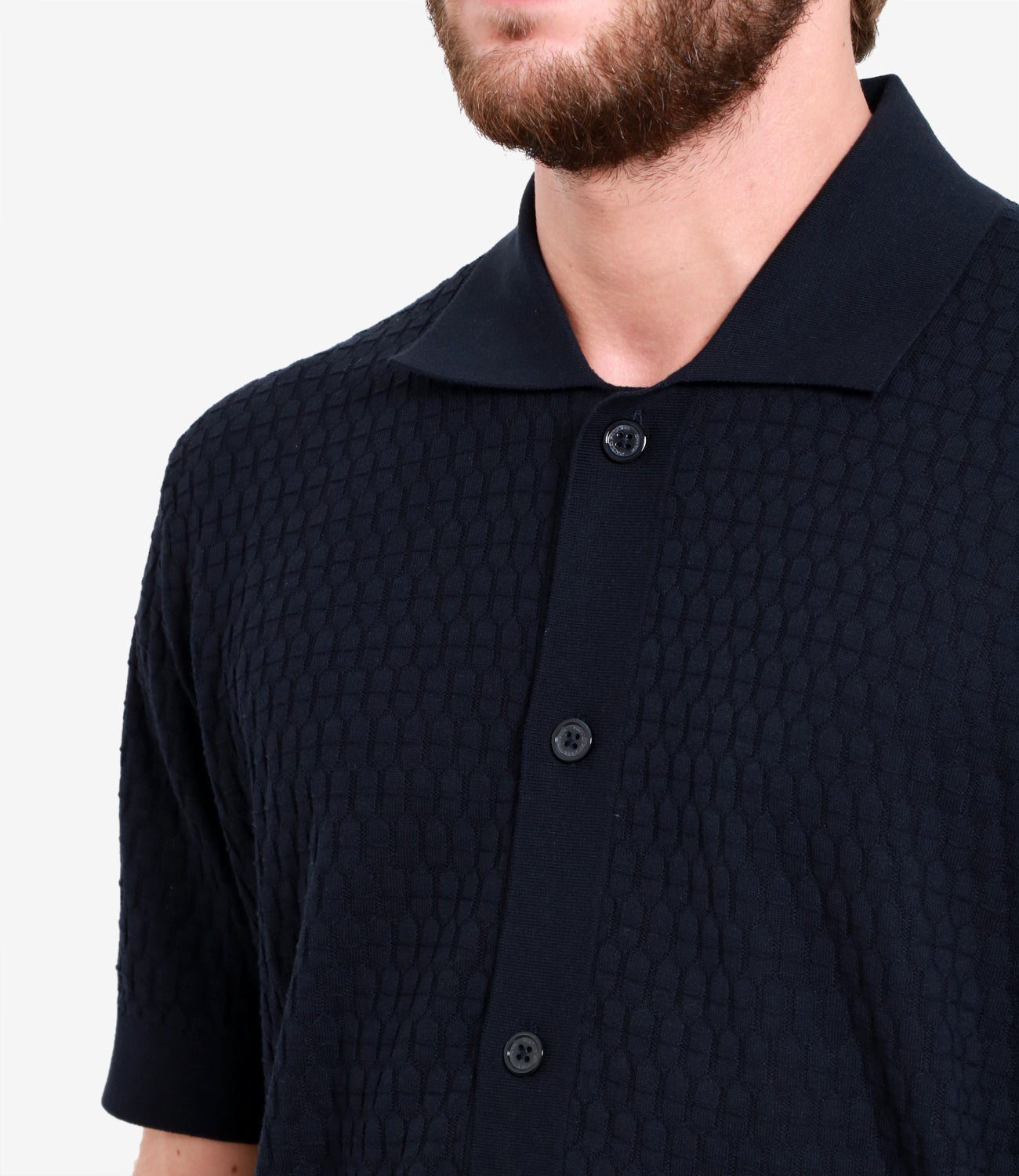 Paolo Pecora | Camicia in maglia Blu navy
