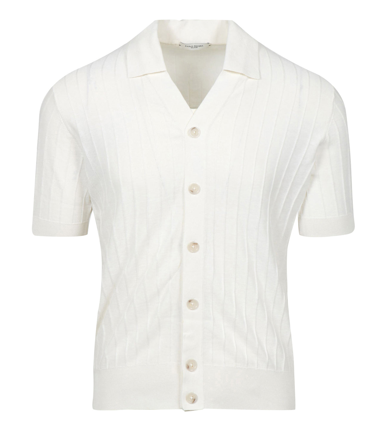 Paolo Pecora | Camicia in maglia Bianca