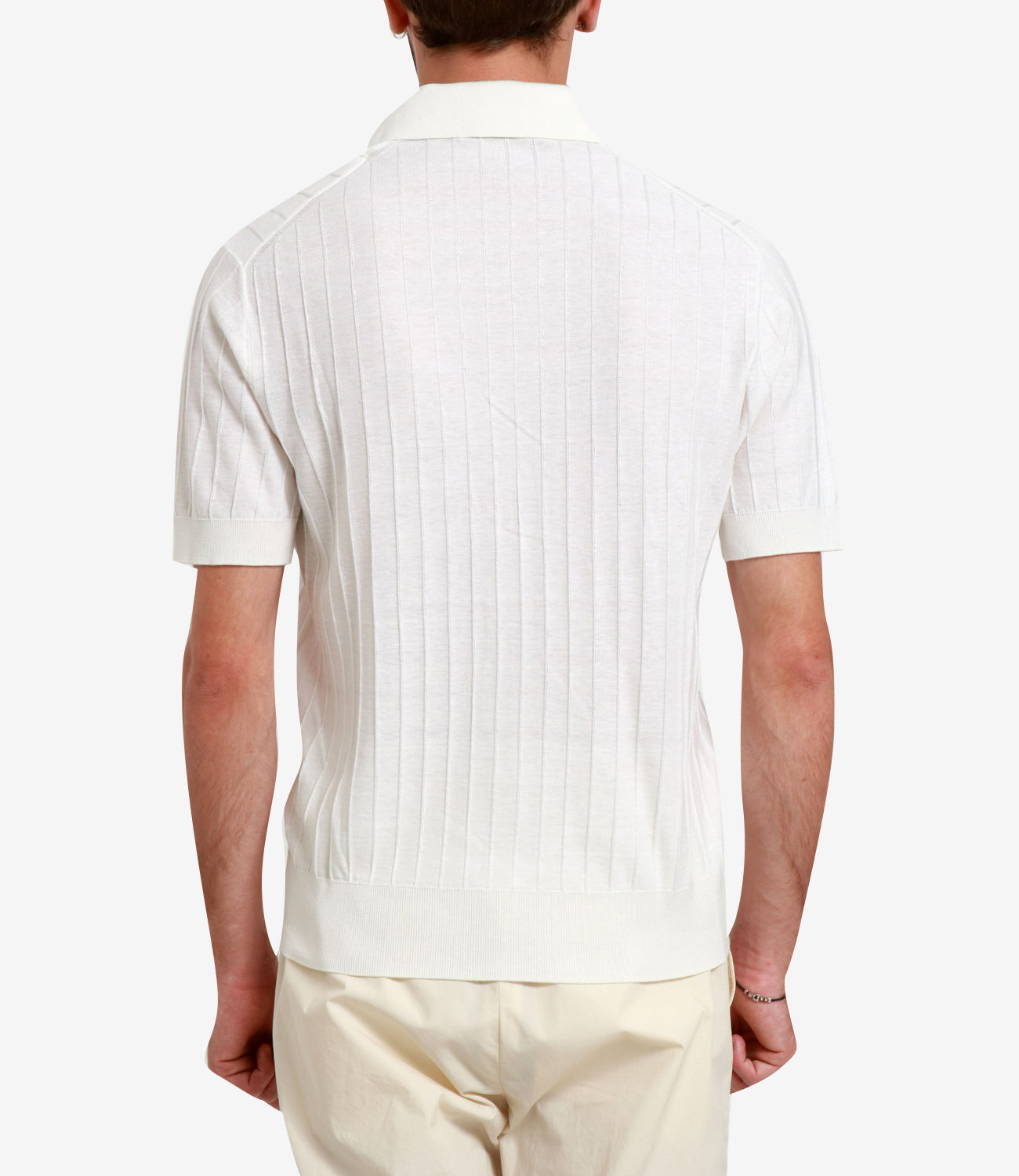 Paolo Pecora | Camicia in maglia Bianca