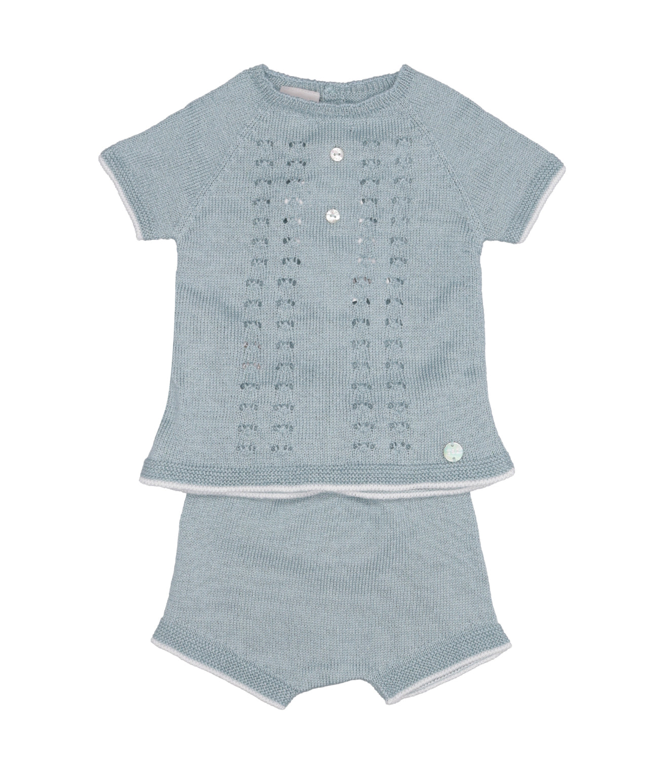 Paz Rodriguez | Seran Opal Sweater and Bermuda Shorts Set