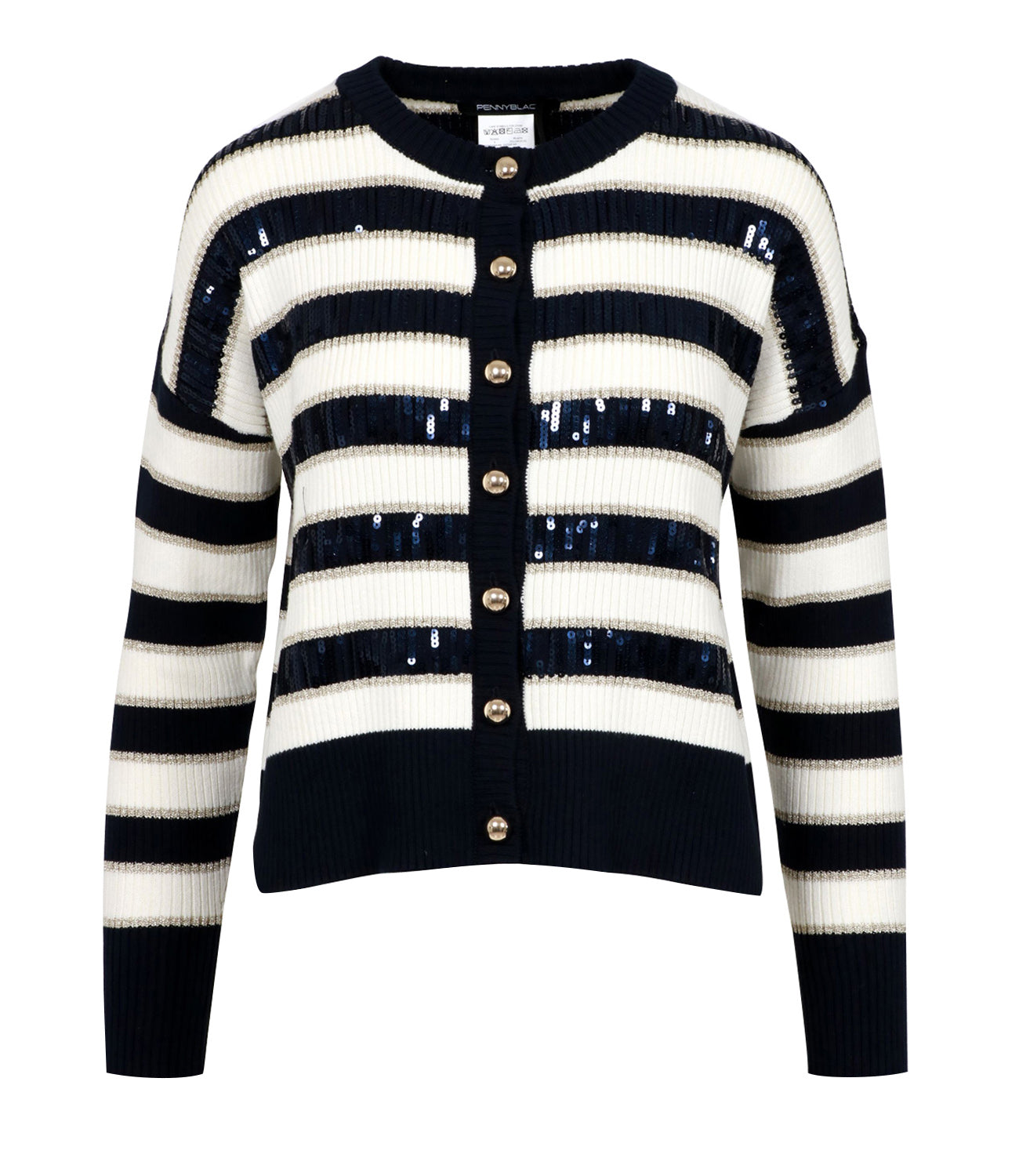 Pennyblack | Cardigan Vale Bianco e Blu navy
