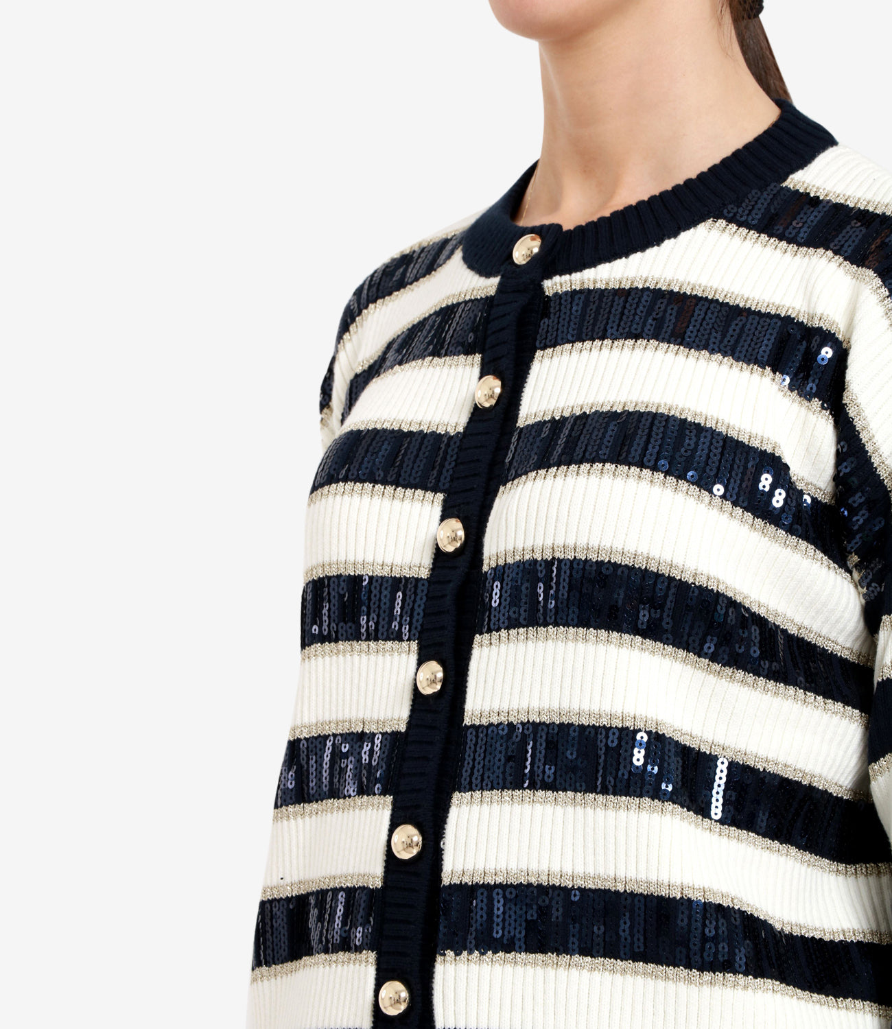 Pennyblack | Cardigan Vale Bianco e Blu navy