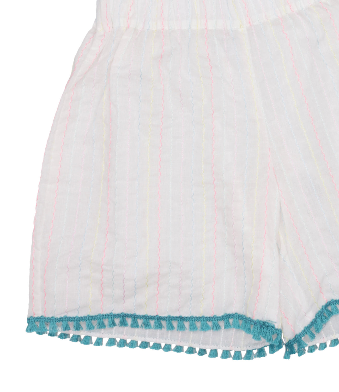 Pesciolino Rosso Kids Beachwear | Shorts Bianco e Turchese