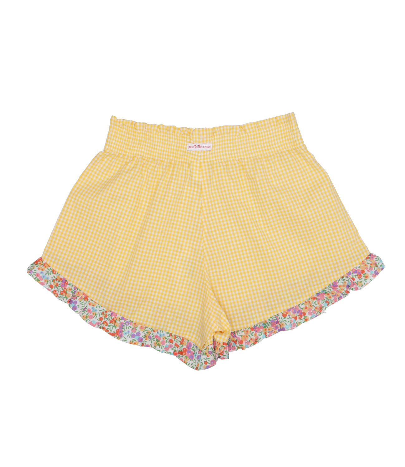 Pesciolino Rosso Kids Beachwear | Shorts Bianco e Giallo