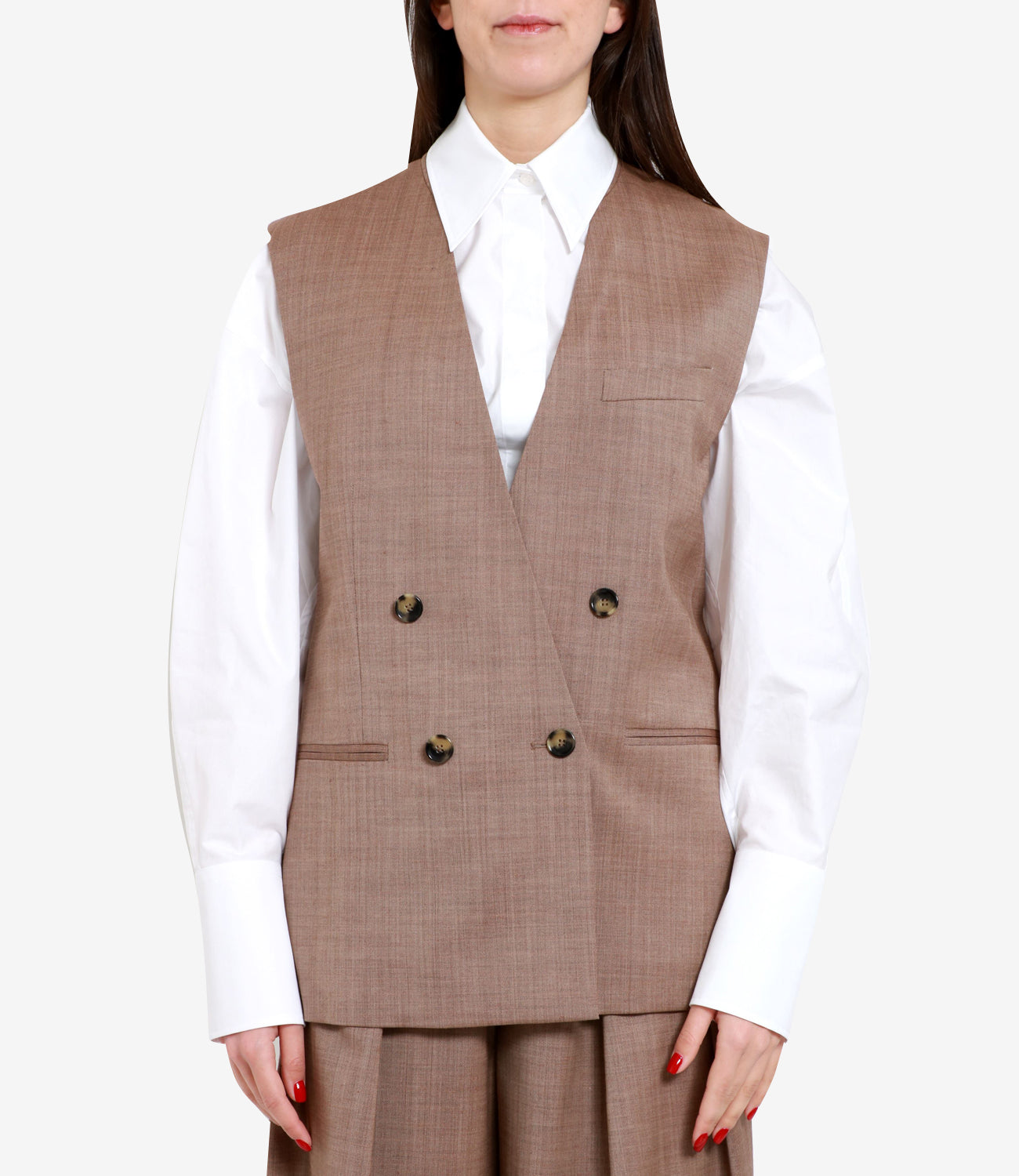 Philosophy di Lorenzo Serafini | Gilet Nocciola