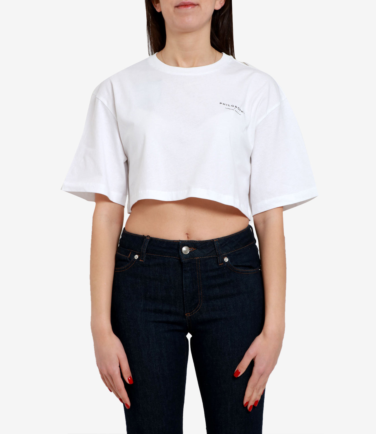Philosophy di Lorenzo Serafini | Red and White T-Shirt