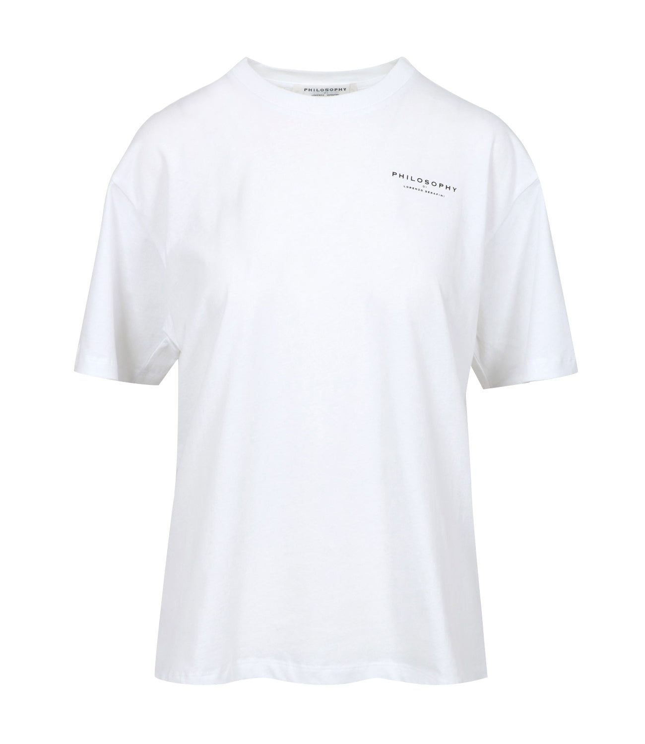 Philosophy di Lorenzo Serafini | White and Light Blue T-Shirt