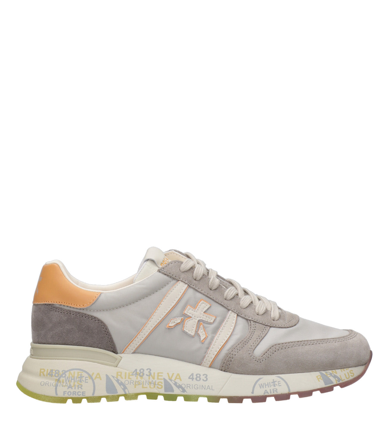 Premiata | Lander Beige and Taupe Sneakers