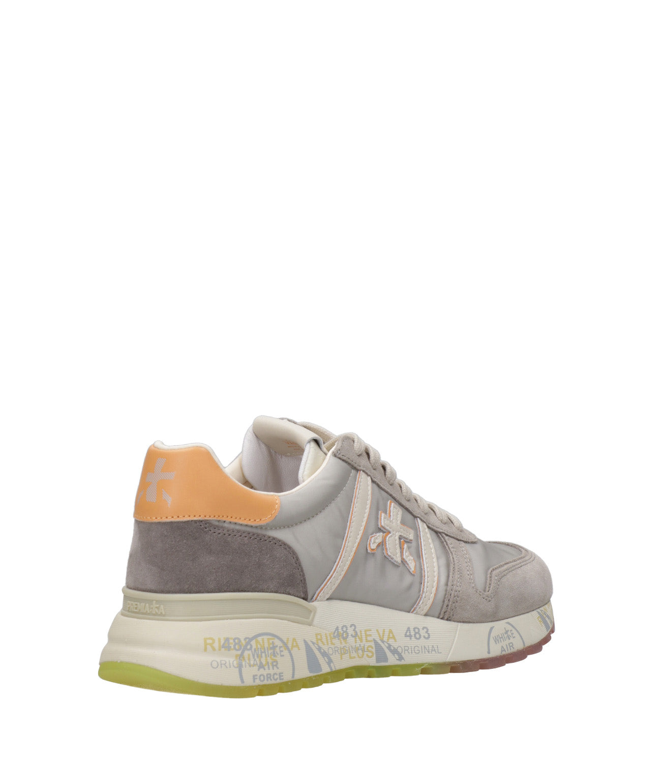 Premiata | Lander Beige and Taupe Sneakers