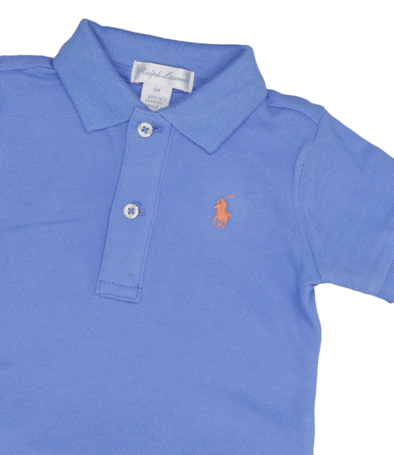 Ralph Lauren Childrenswear | Set Polo e Bermuda Azzurro e Arancio