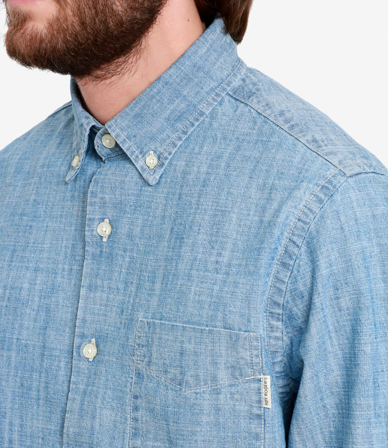 Roy Roger's | Martin Chambray Shirt in Light Denim