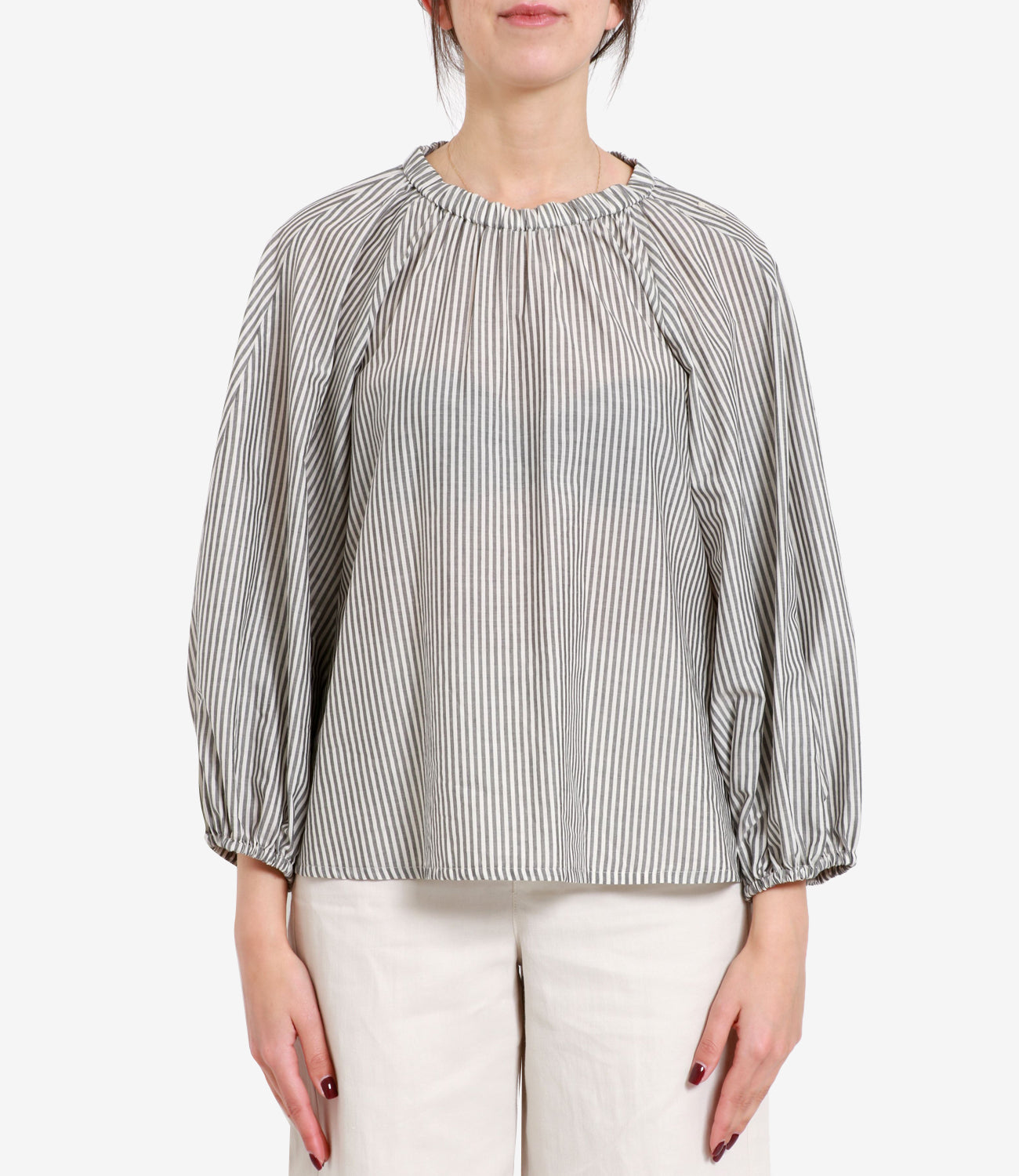 S Max Mara | Blusa Fabiola Bianca e Nera